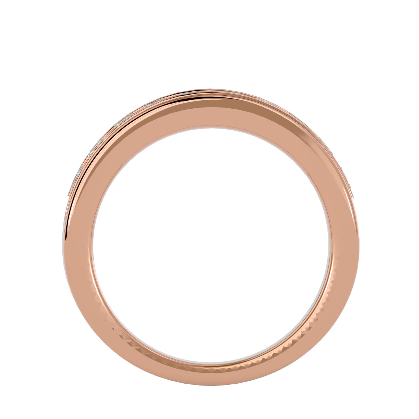 Veny Princess half diamond eternity ring
