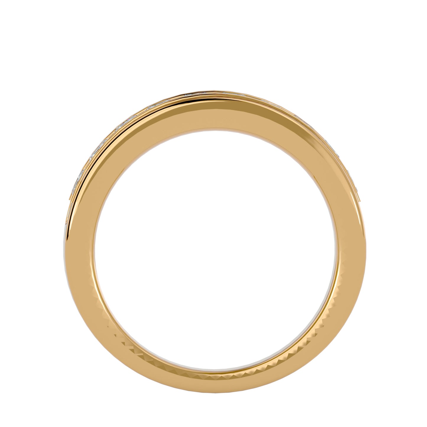 Veny Princess half diamond eternity ring