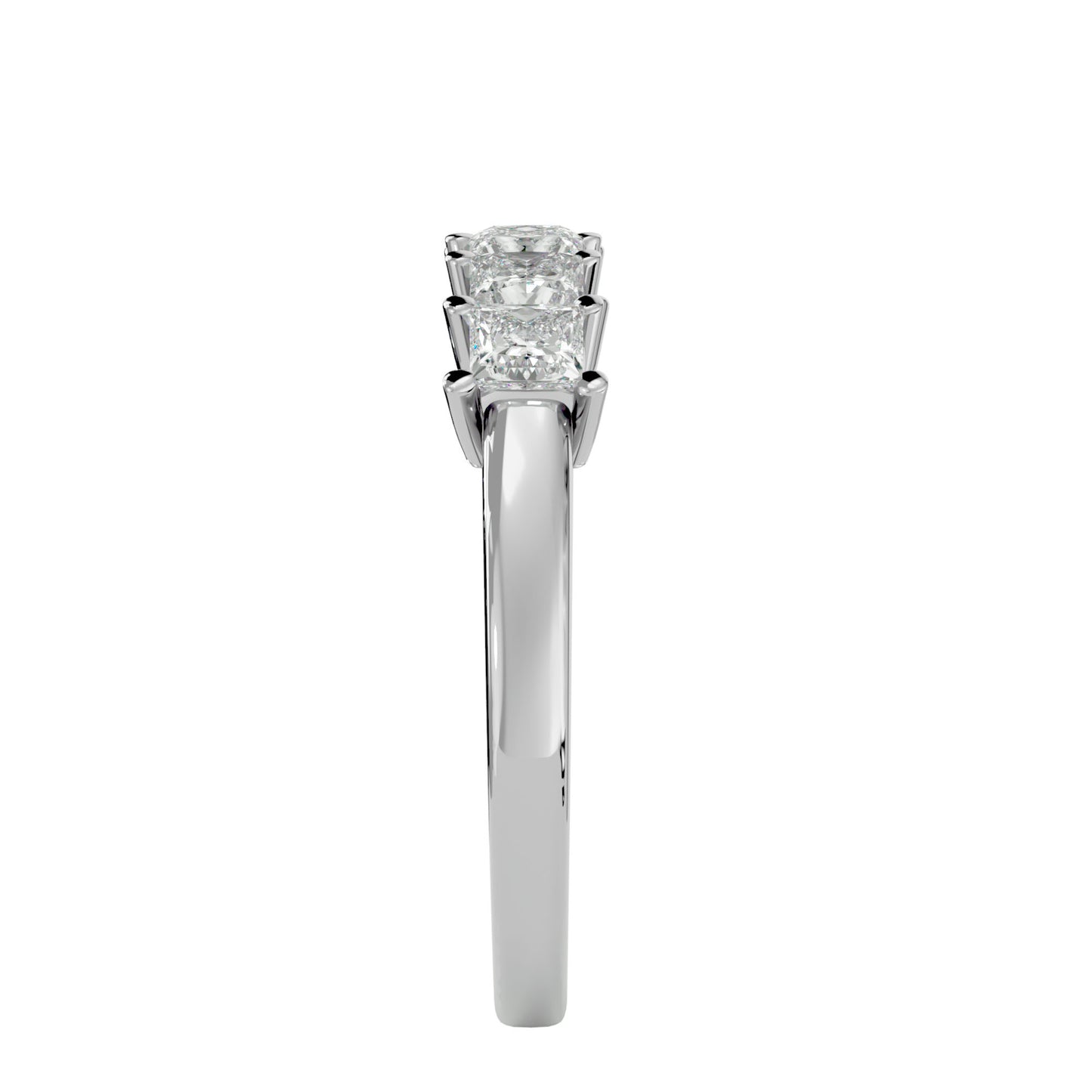 5 stone Princess diamond ring