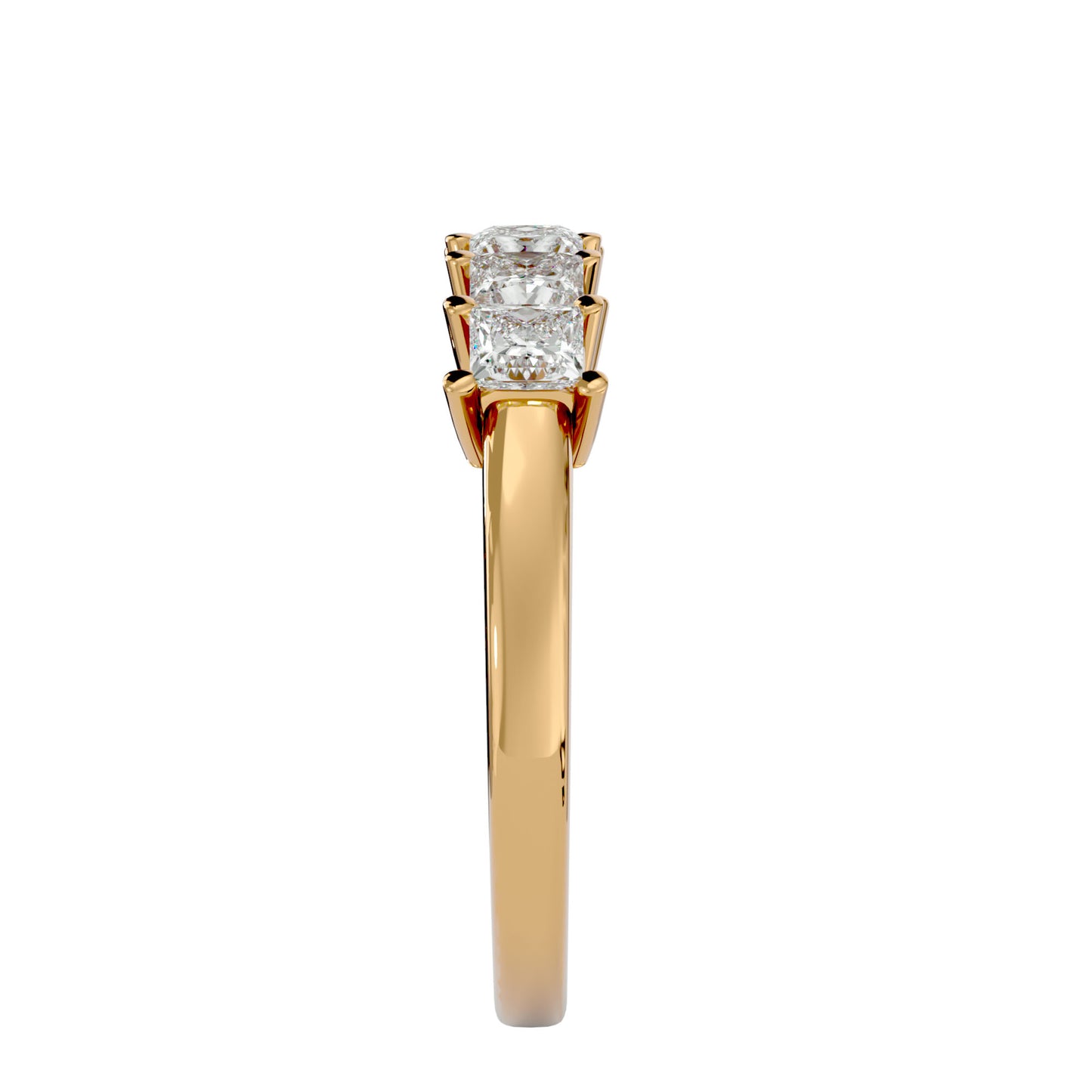 5 stone Princess diamond ring