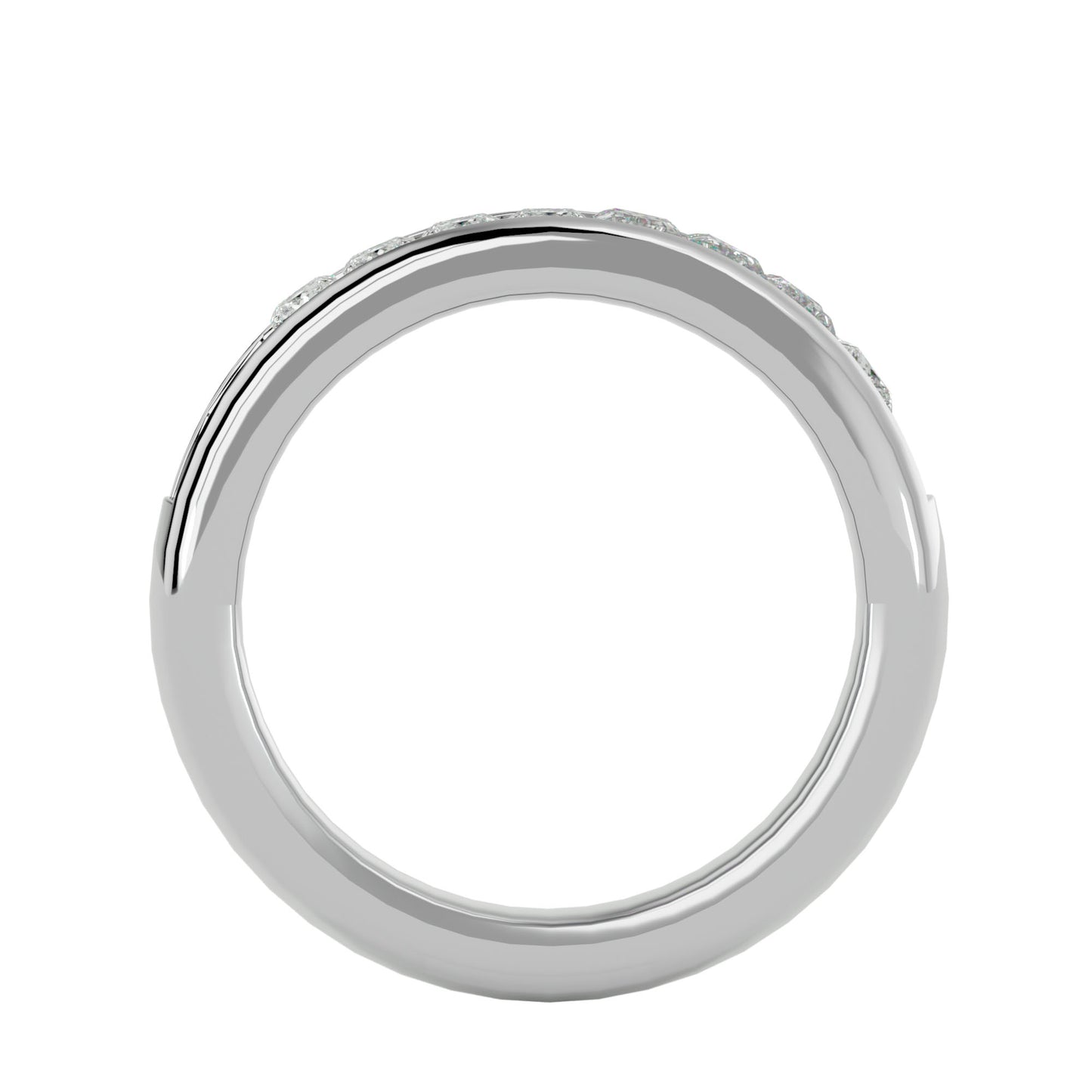 7 stone Princess diamond ring
