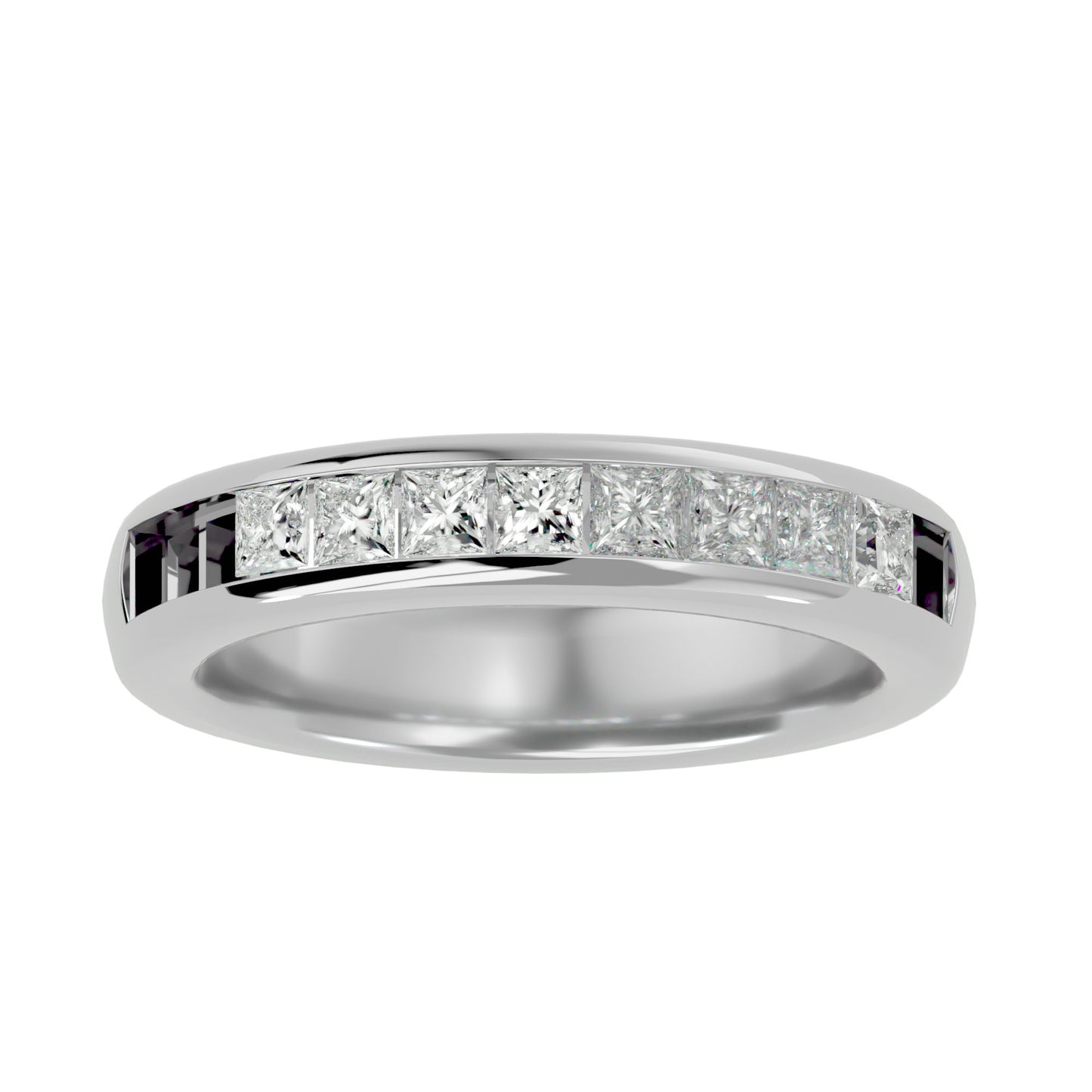 7 stone Princess diamond ring