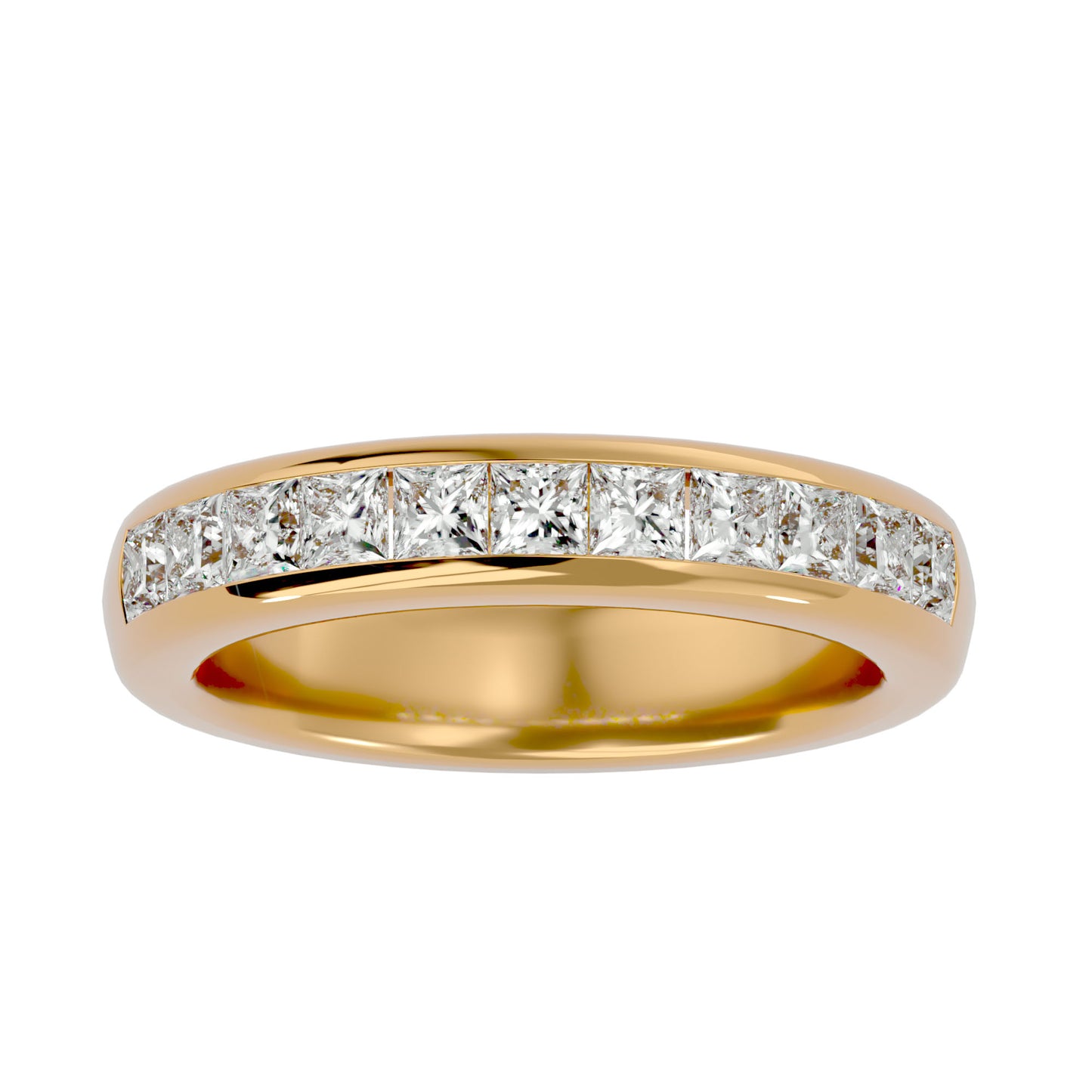 7 stone Princess diamond ring