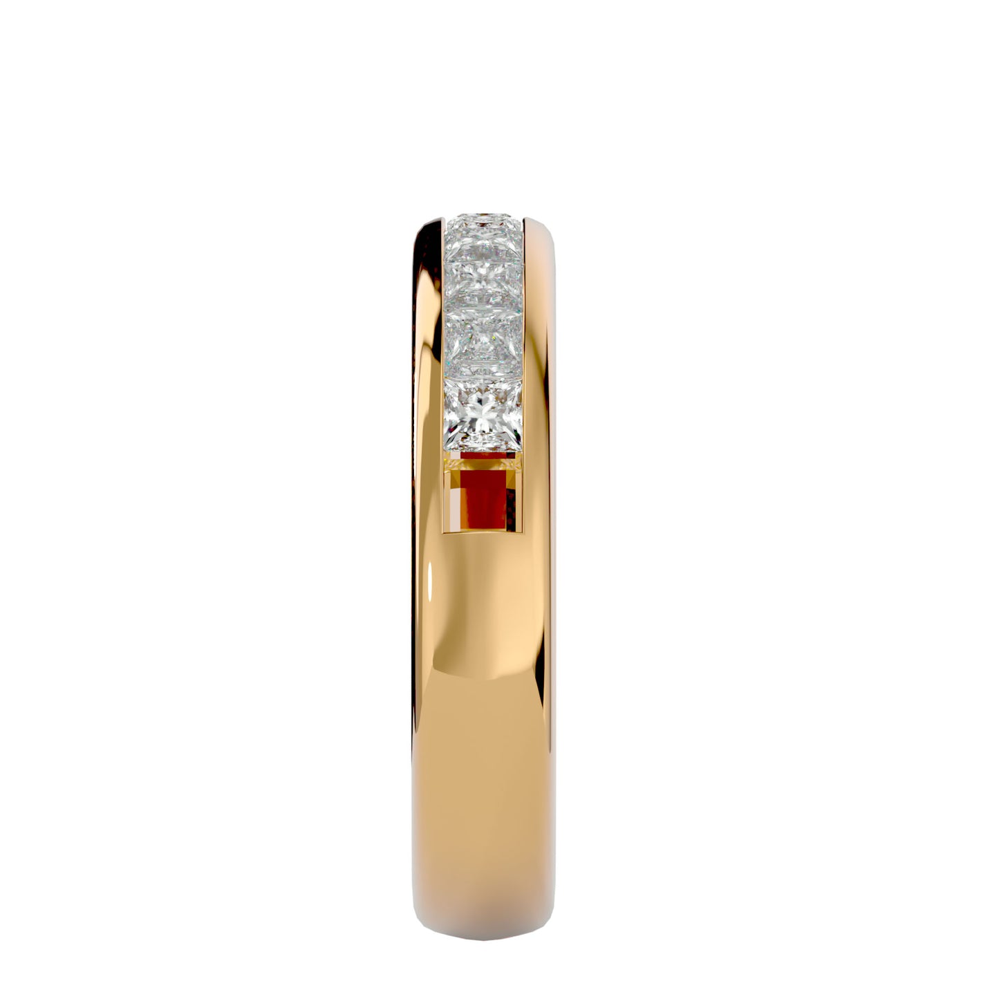 7 stone Princess diamond ring