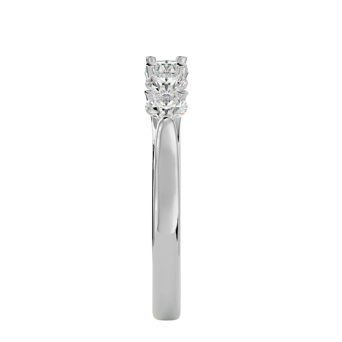 5 stone ring round diamond ring