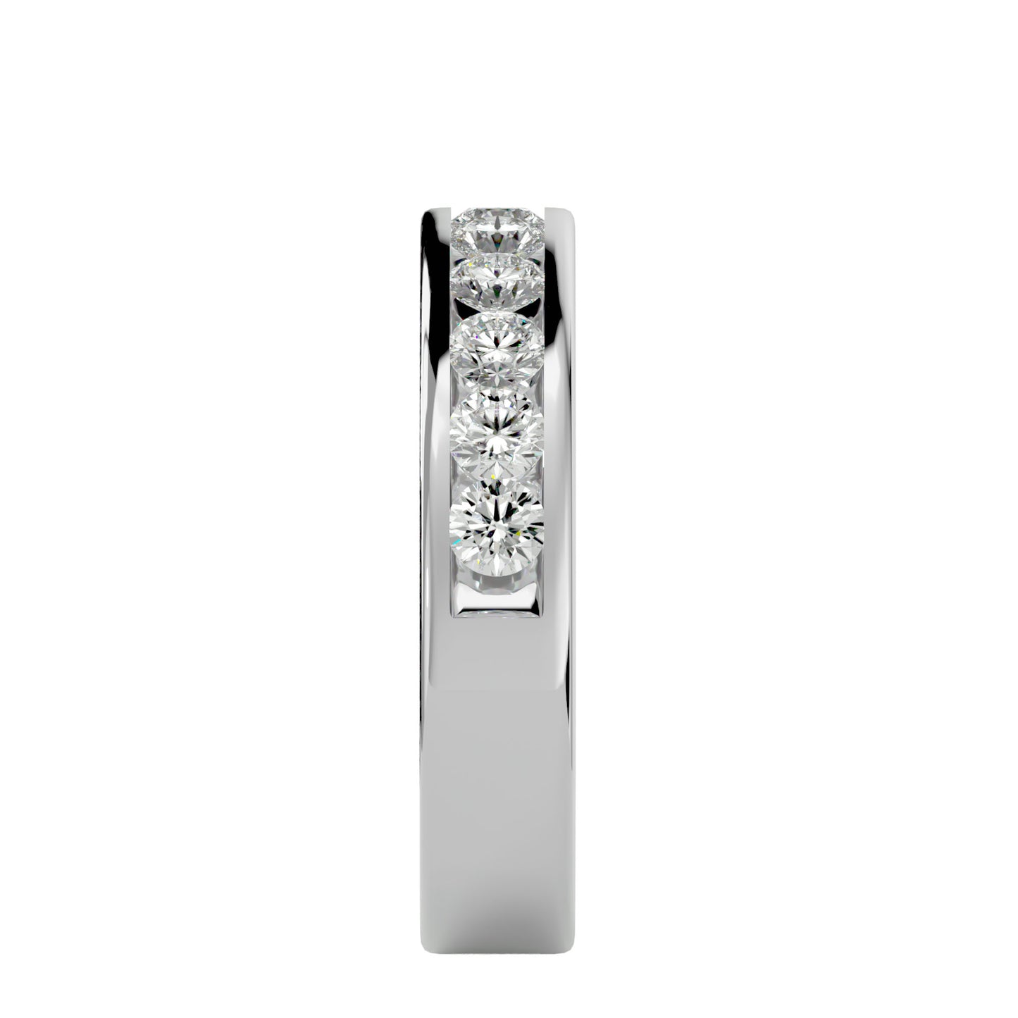 Juno round half eterniry ring