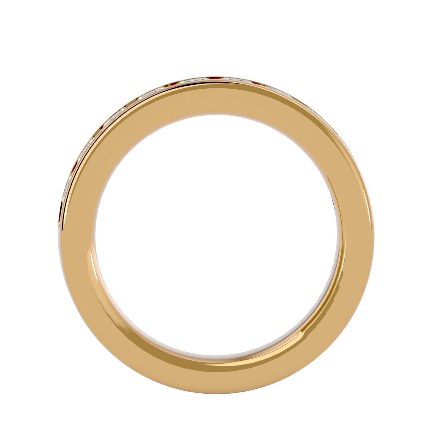 Juno round half eterniry ring