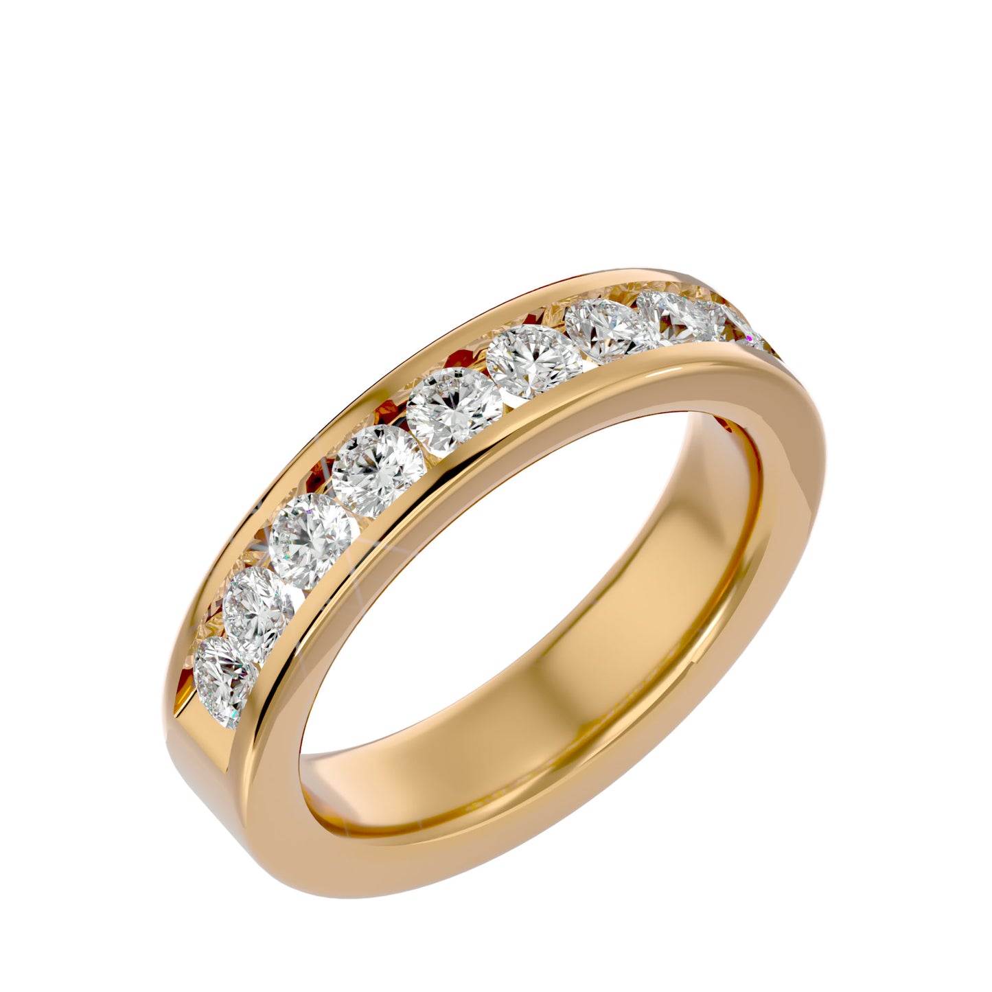 Juno round half eterniry ring