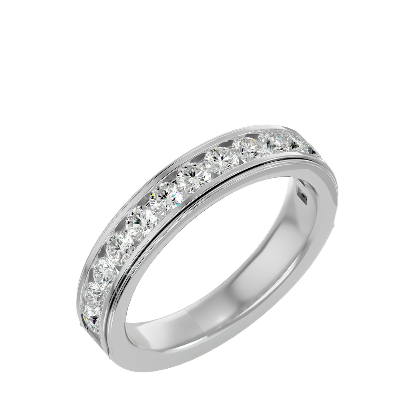 Jeden round half eternity ring