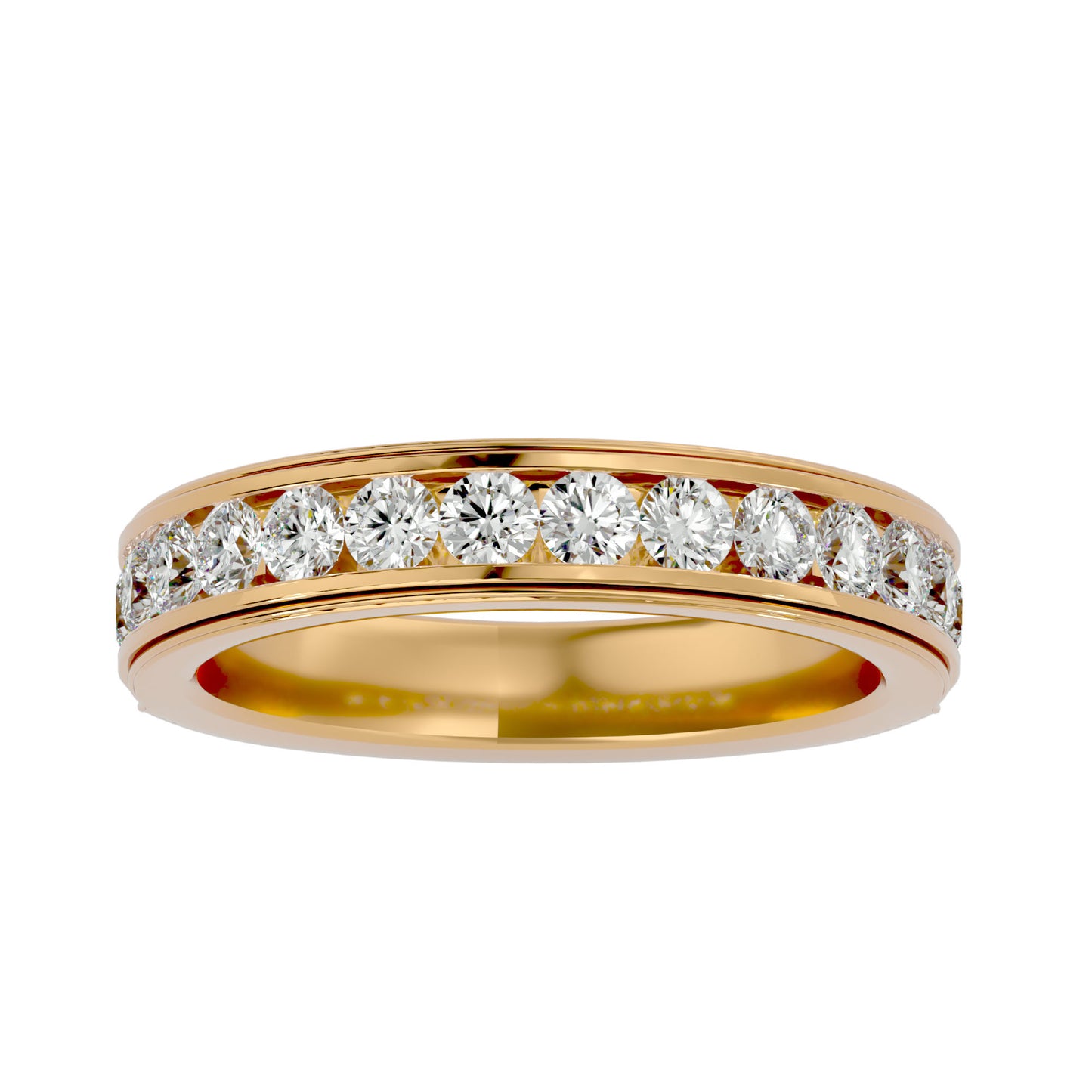 Jeden round half eternity ring