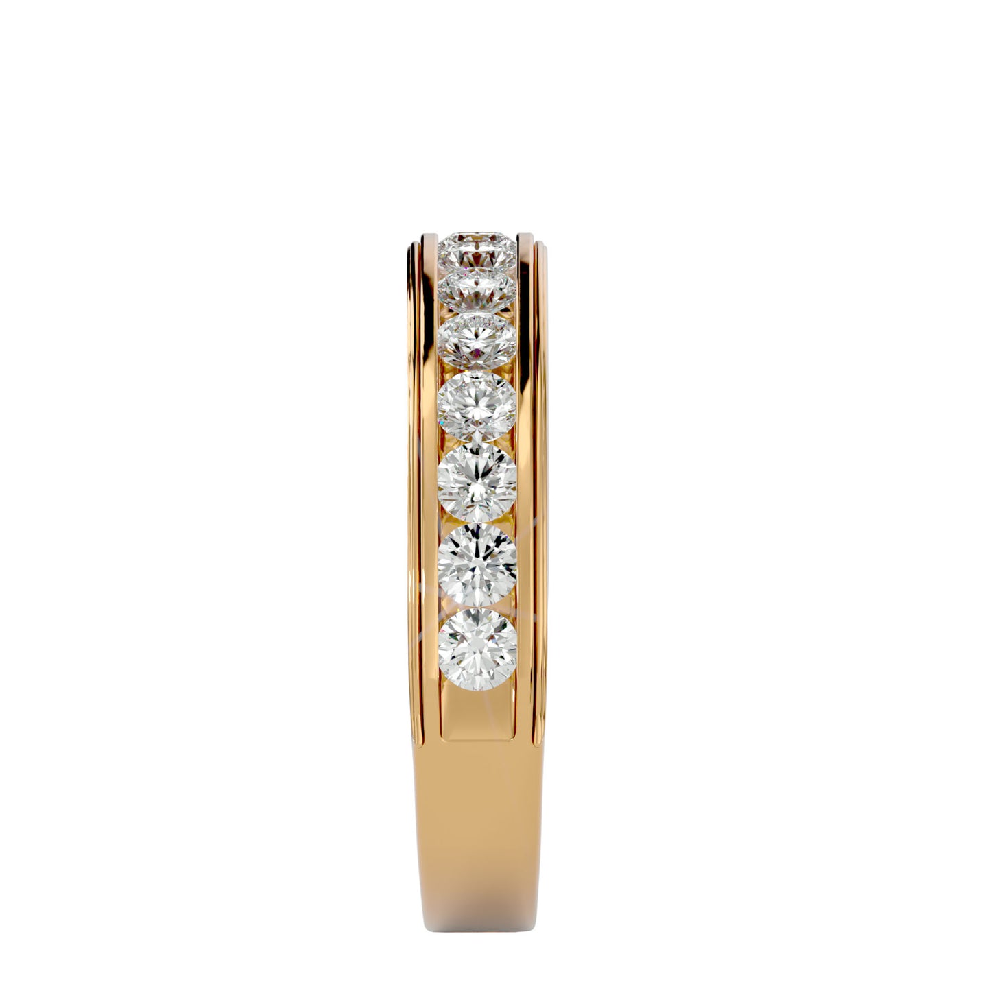Jeden round half eternity ring