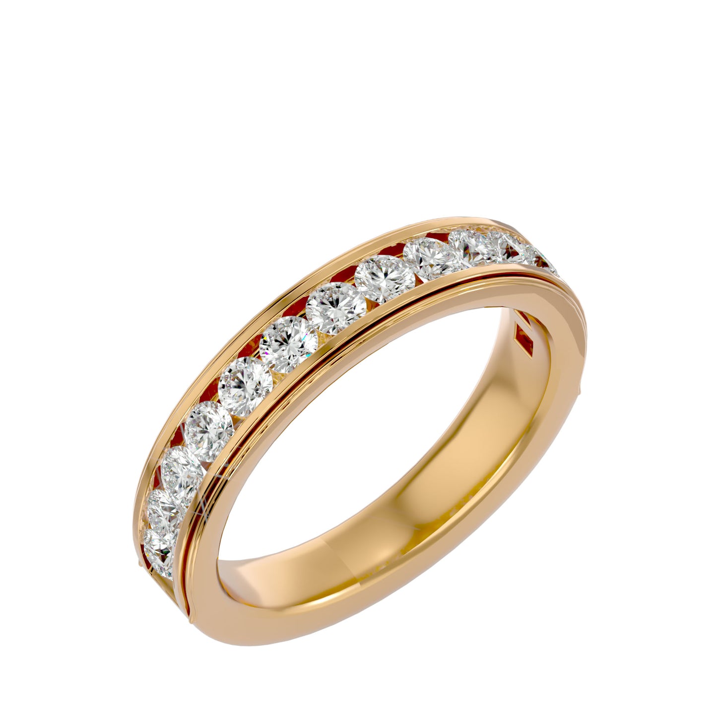 Jeden round half eternity ring