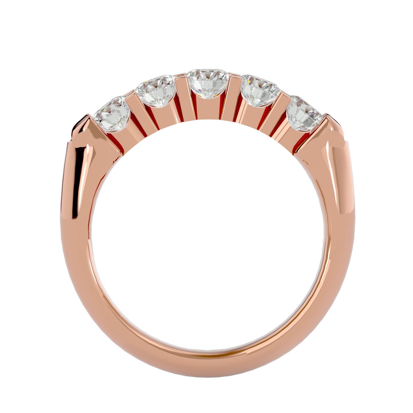 Kenny round 5 stone diamond ring
