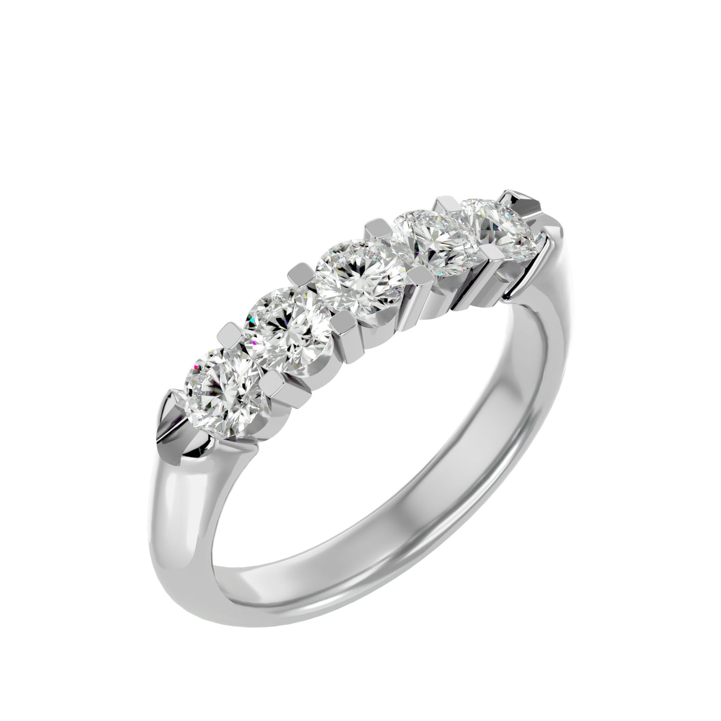 Kenny round 5 stone diamond ring