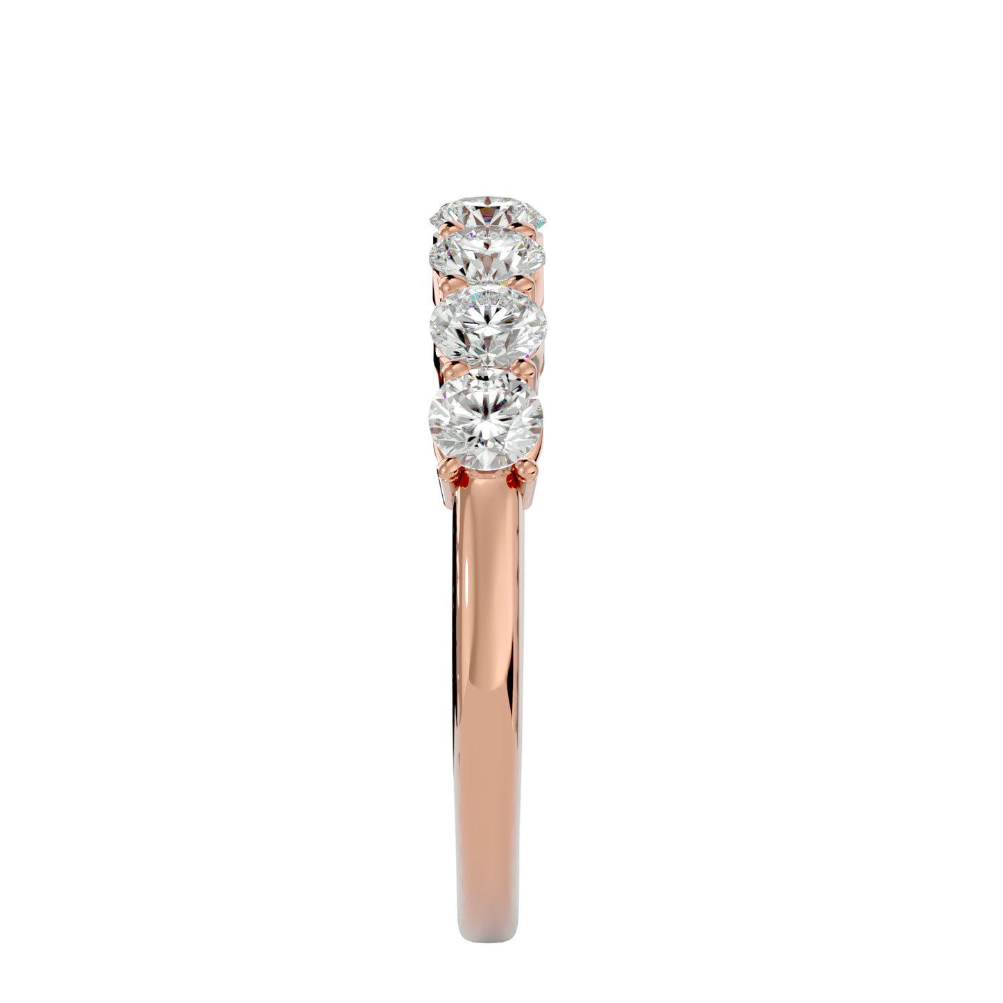7 stone round diamond ring