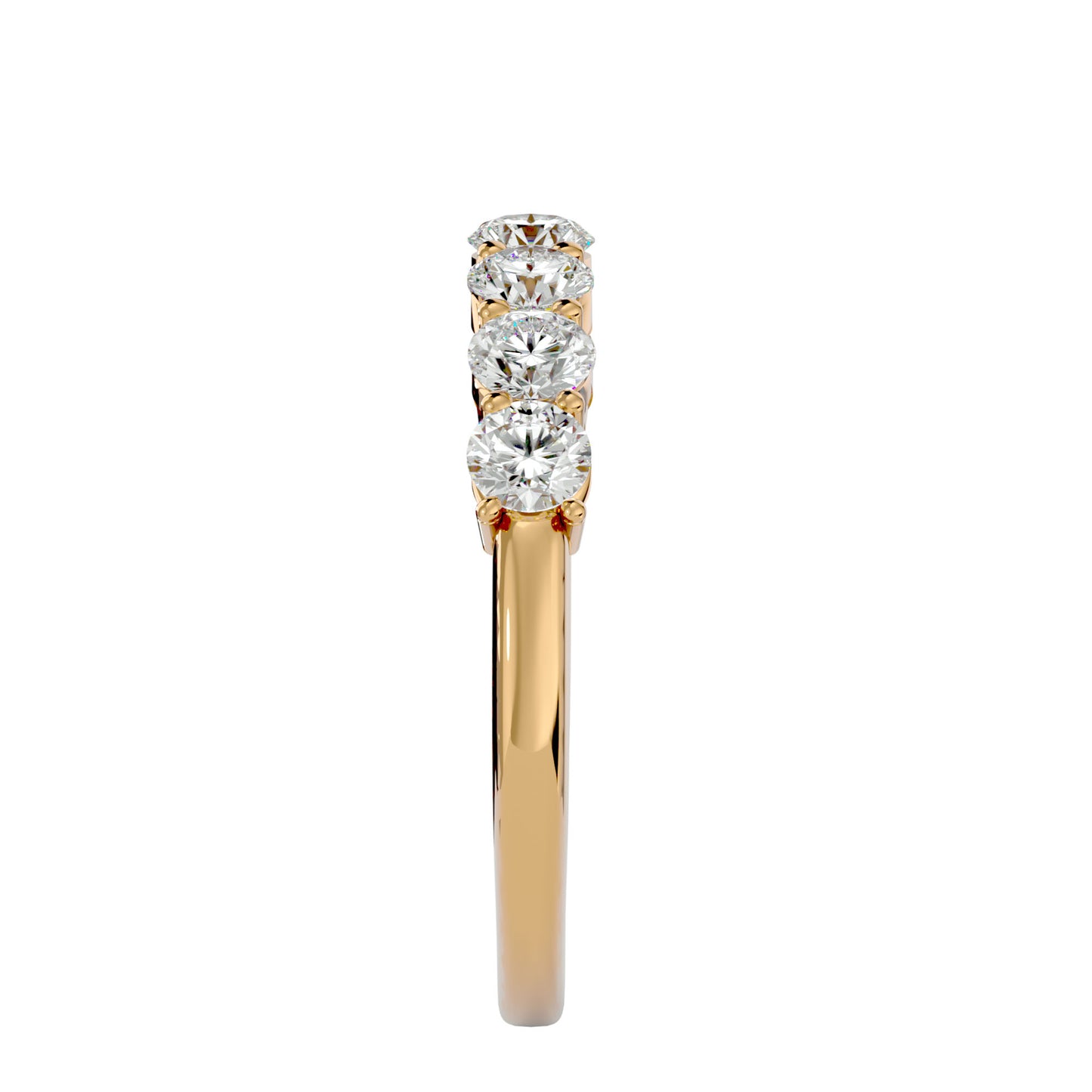 7 stone round diamond ring