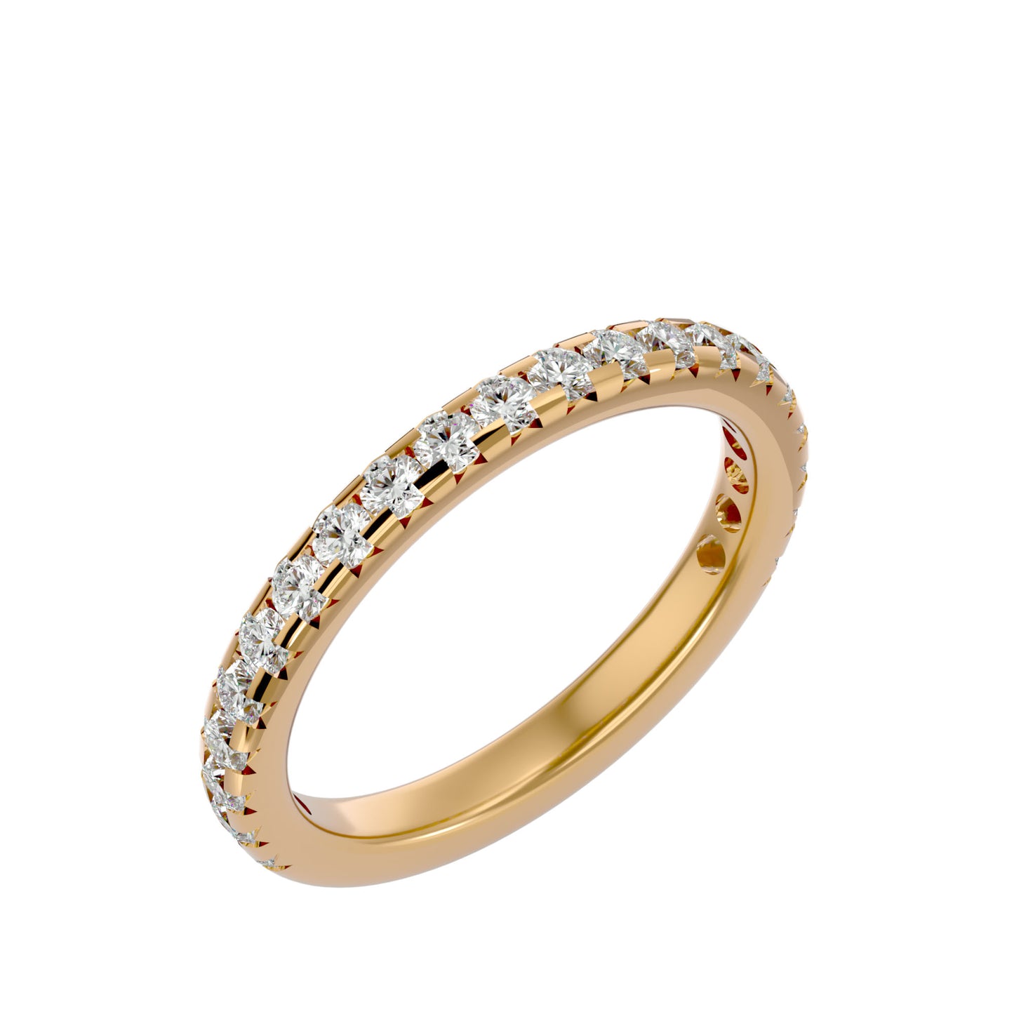 Victoria half etertnity diamond ring