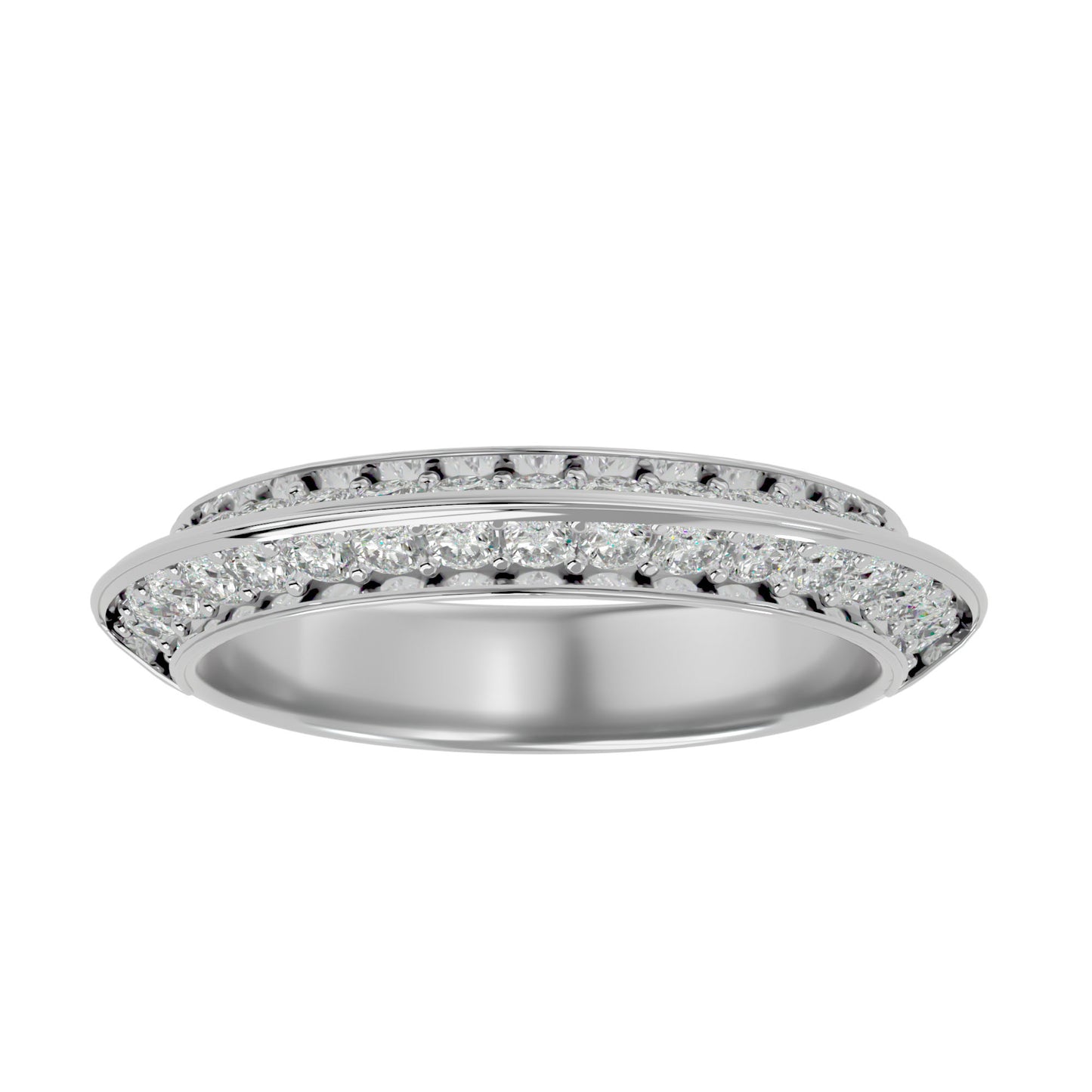 Cade knife edge eternity diamond ring