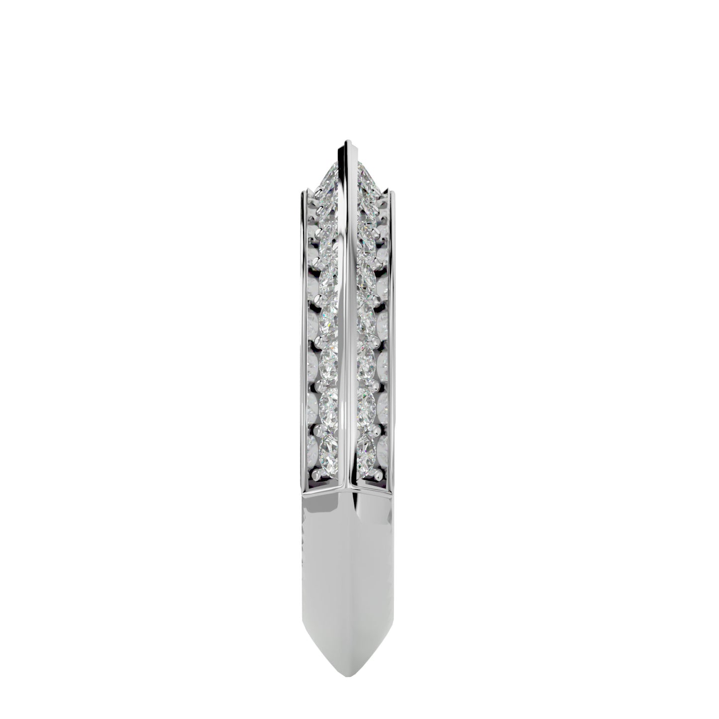Cade knife edge eternity diamond ring