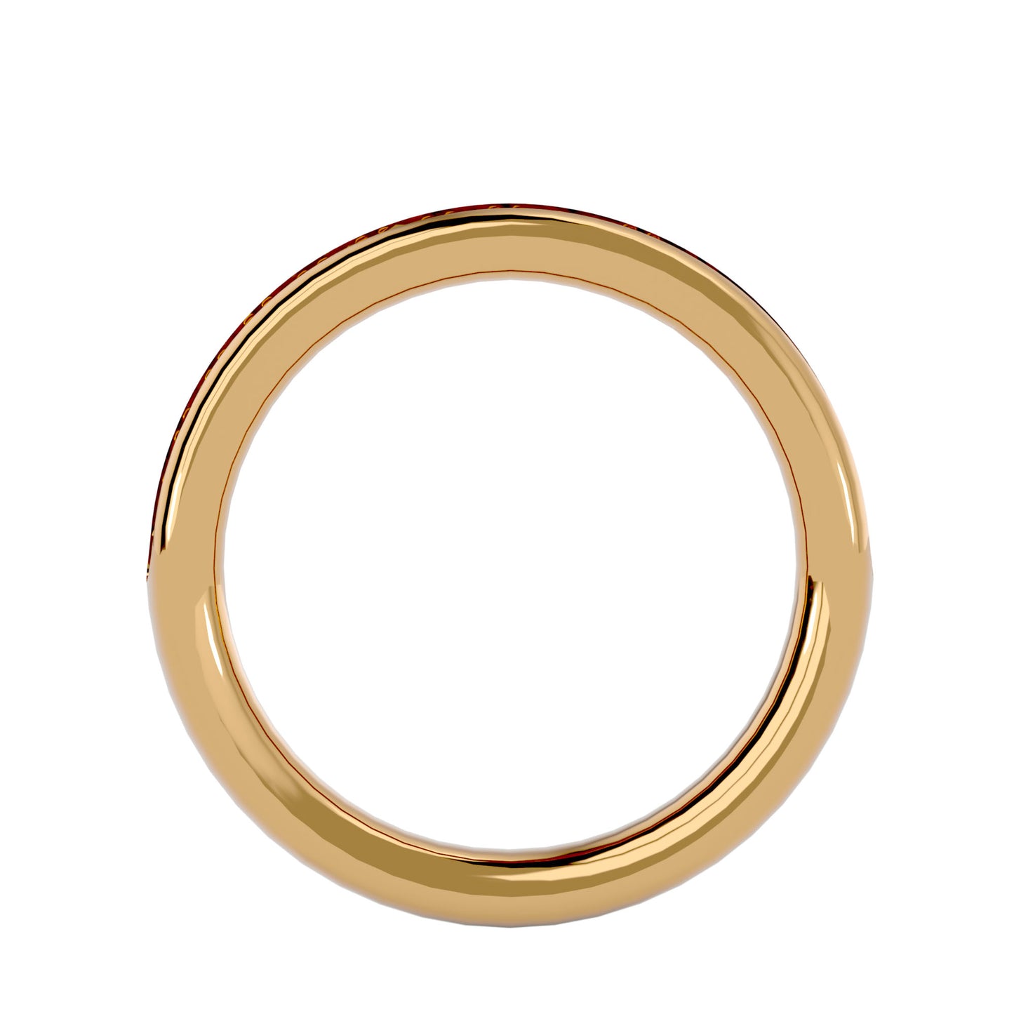 Mystic straight pave eternity diamond ring