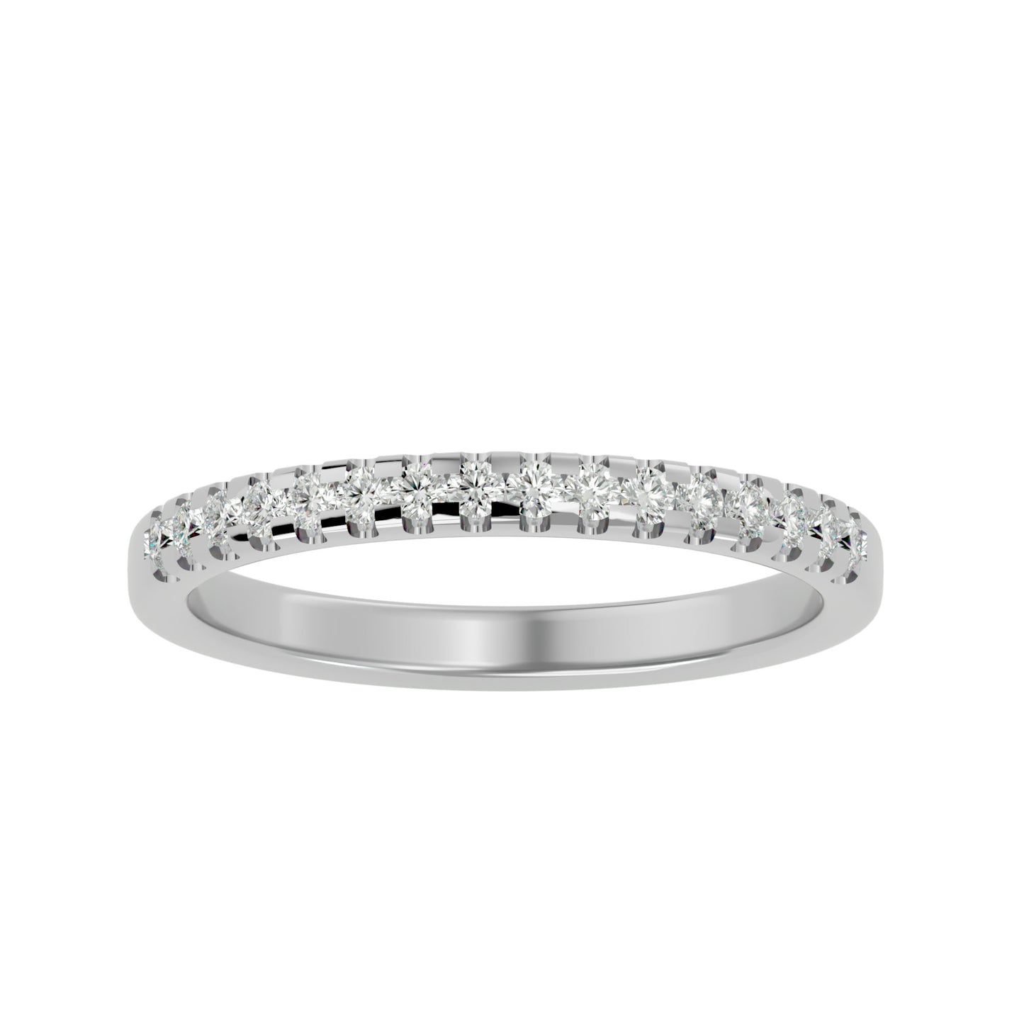 Cannibel micro pave half eternity diamond ring