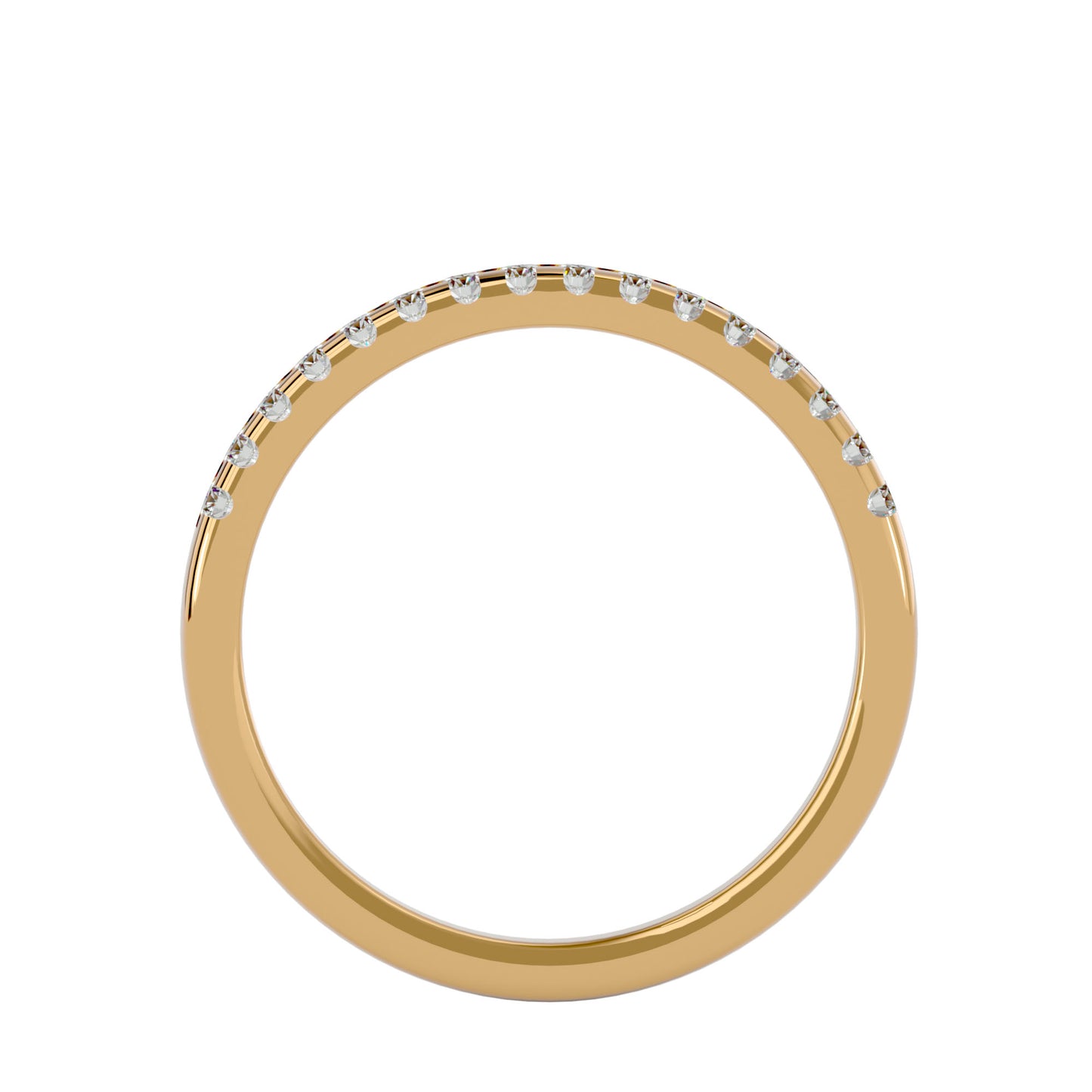 Cannibel micro pave half eternity diamond ring