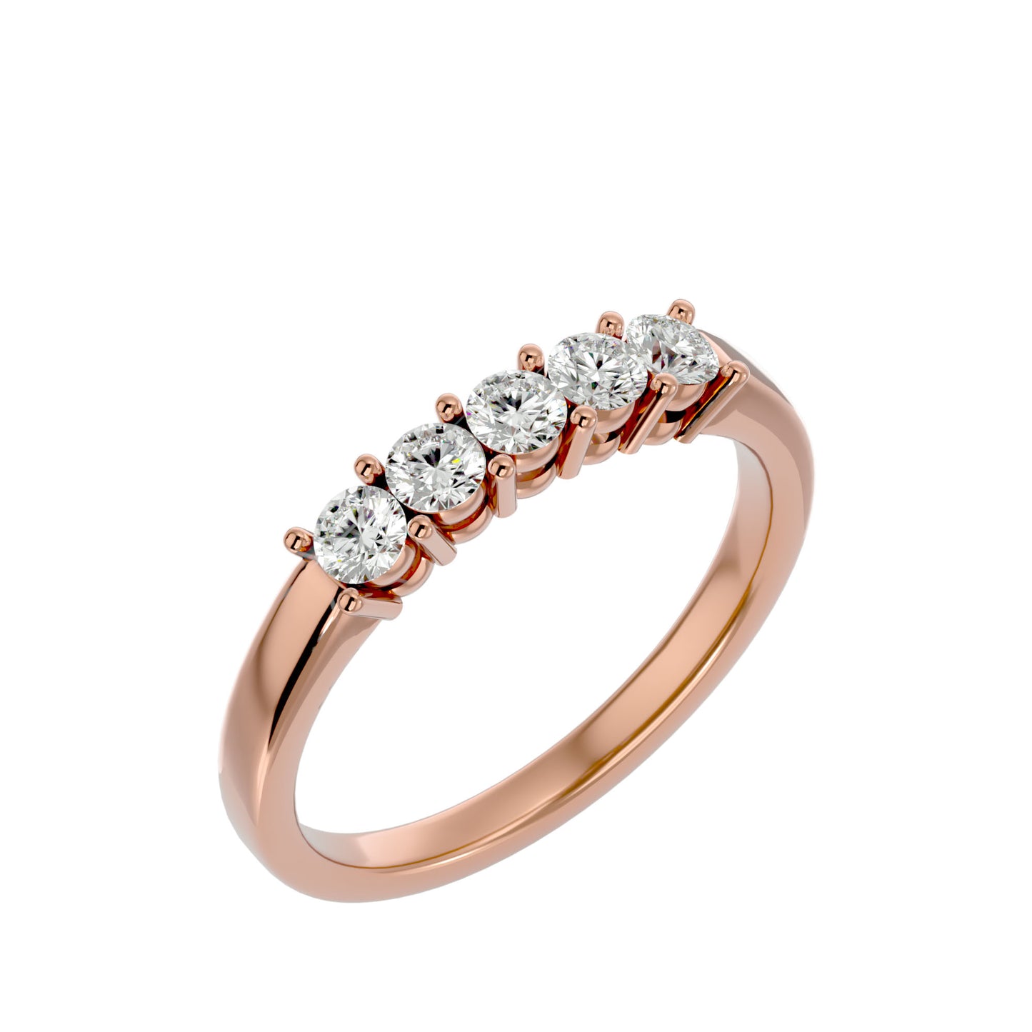 Suily 5 stone diamond ring