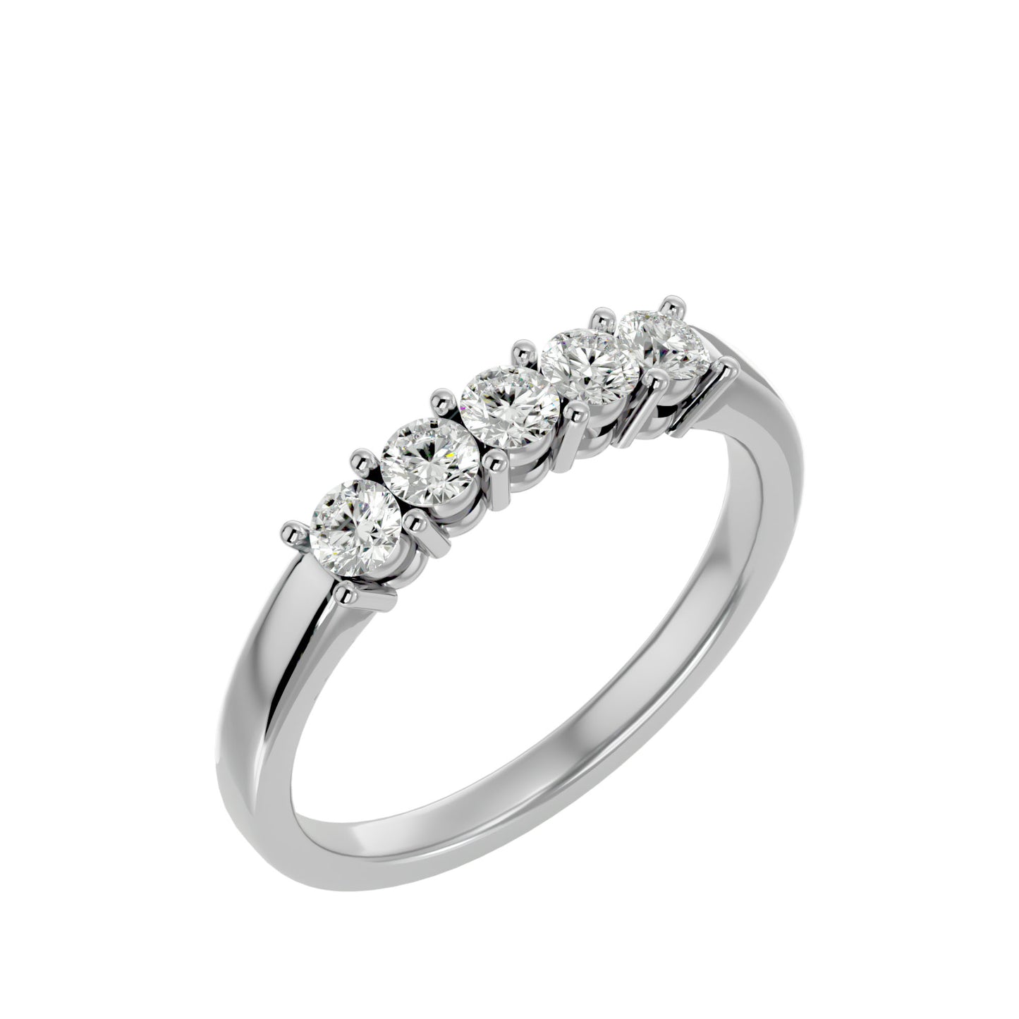 Suily 5 stone diamond ring