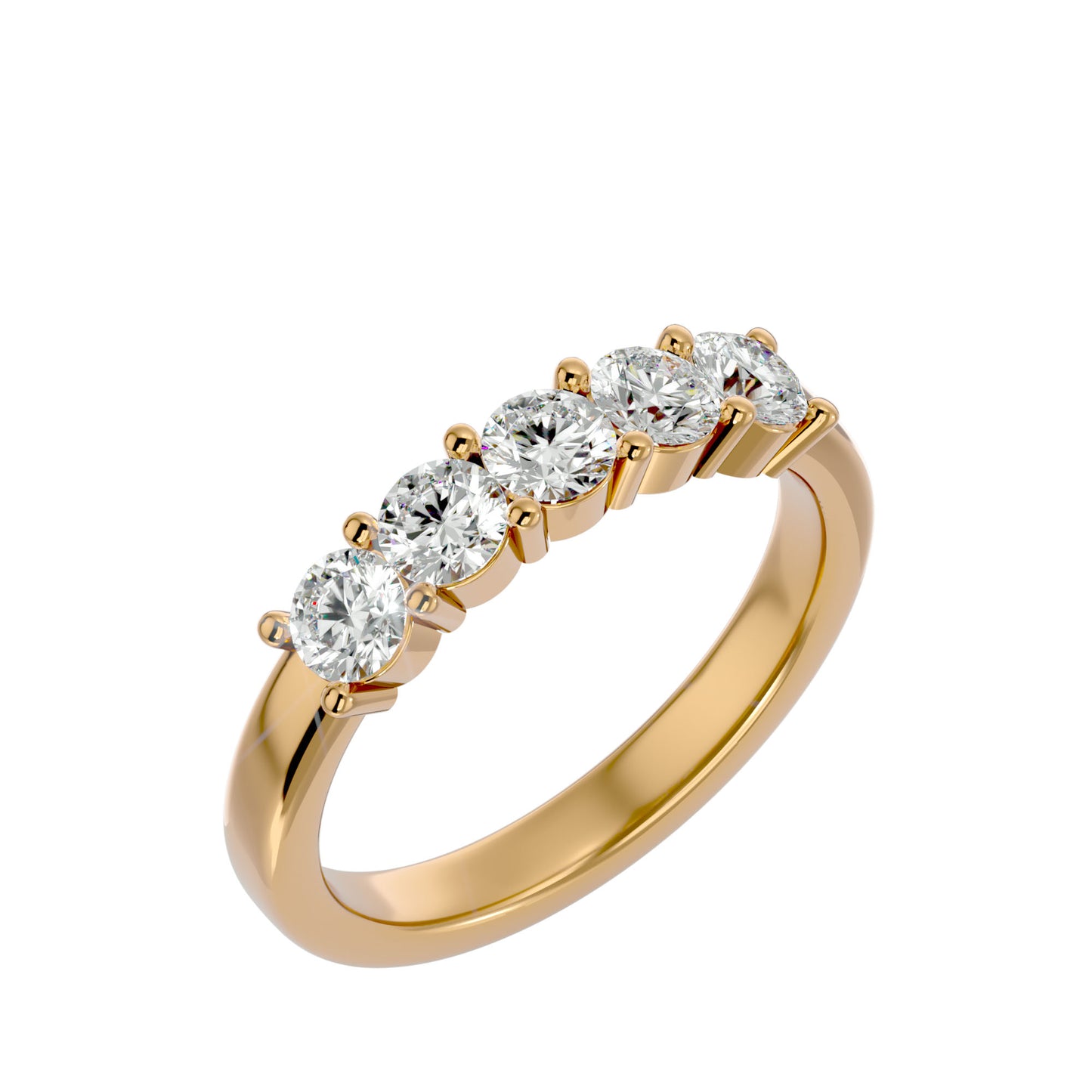 Rome 5 stone diamond ring