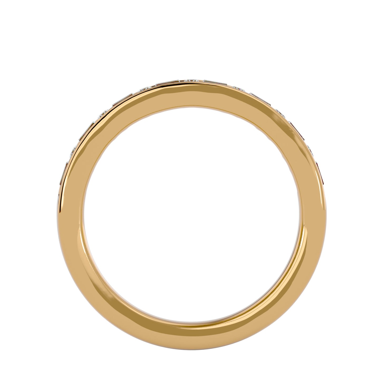 Sherlyn baguette & round diamond ring
