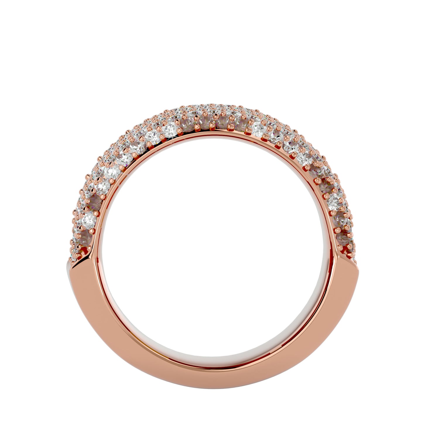 7 line diamond ring