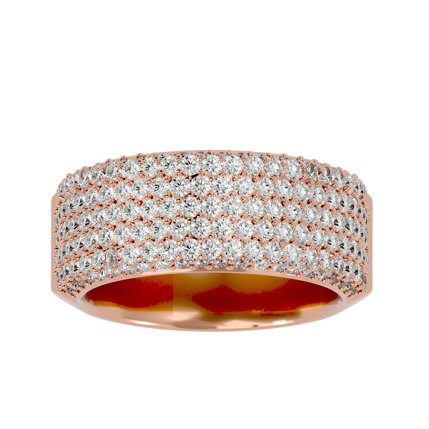 7 line diamond ring