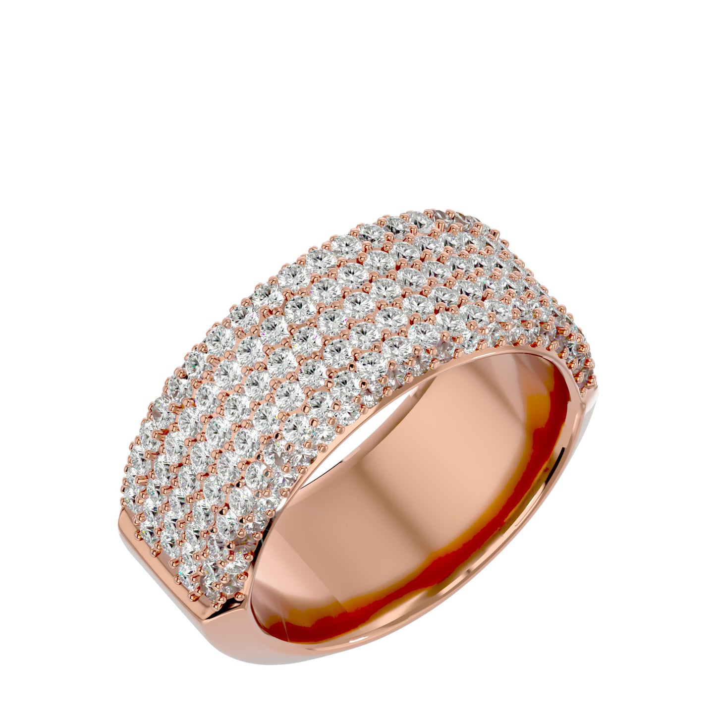 7 line diamond ring