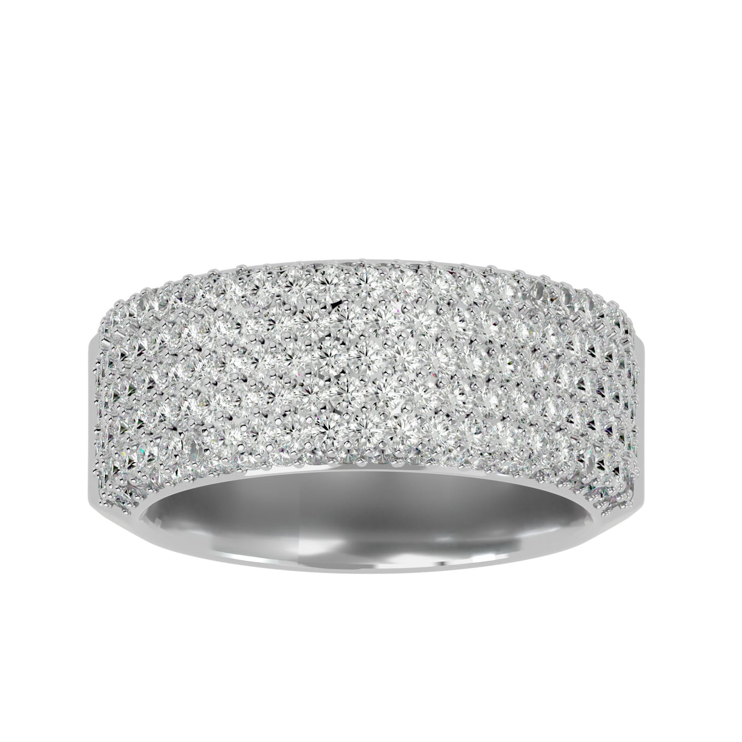 7 line diamond ring