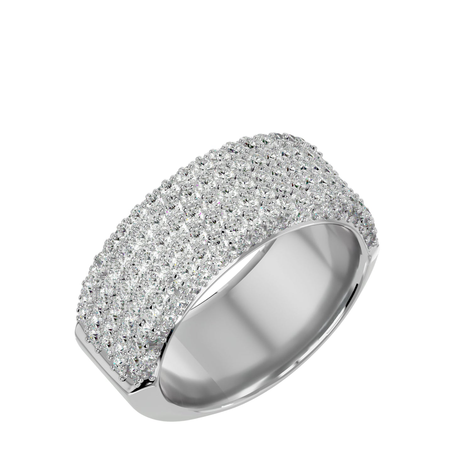 7 line diamond ring