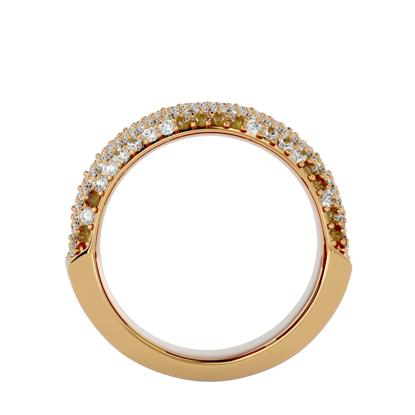 7 line diamond ring