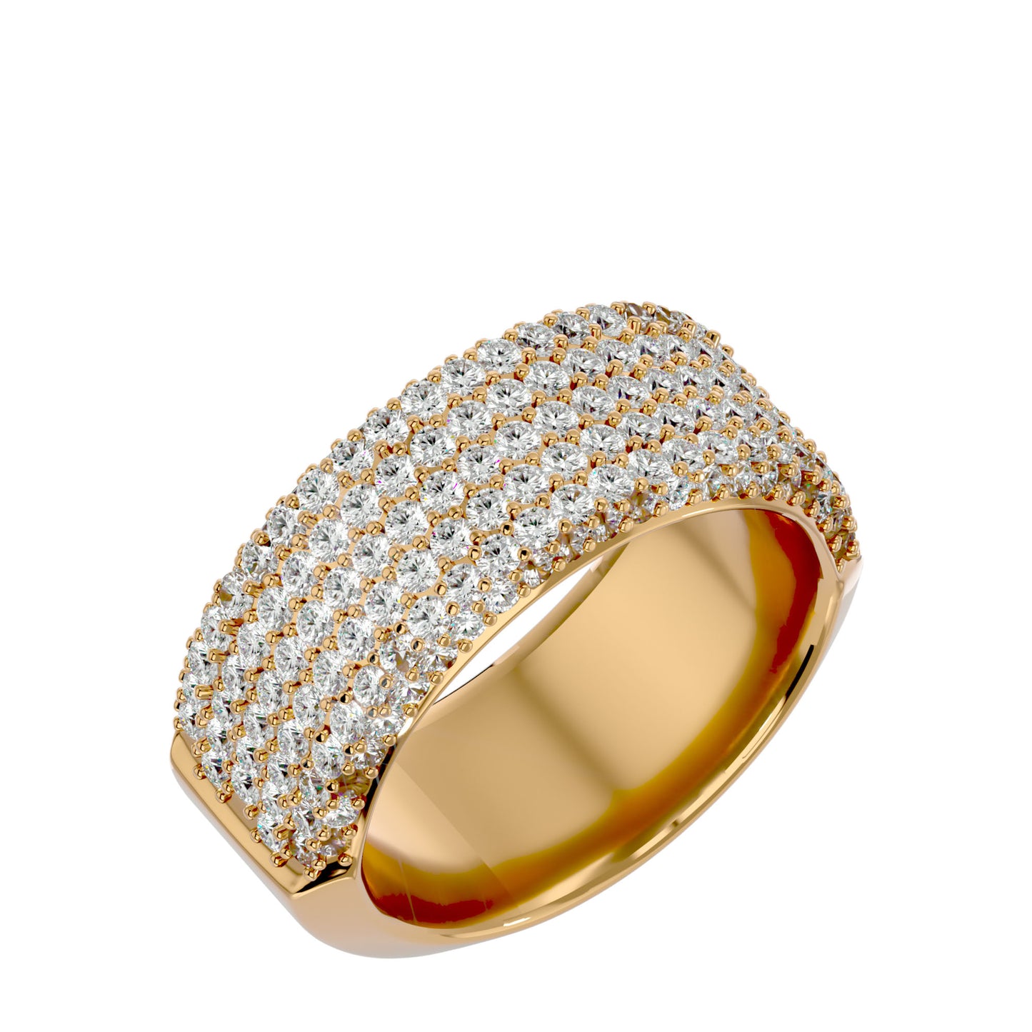 7 line diamond ring
