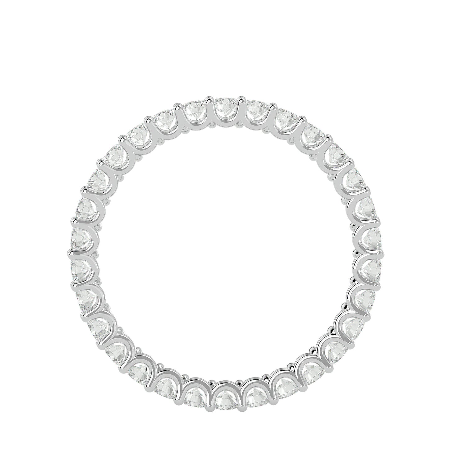 "U" Prong Eternity Diamond Ring