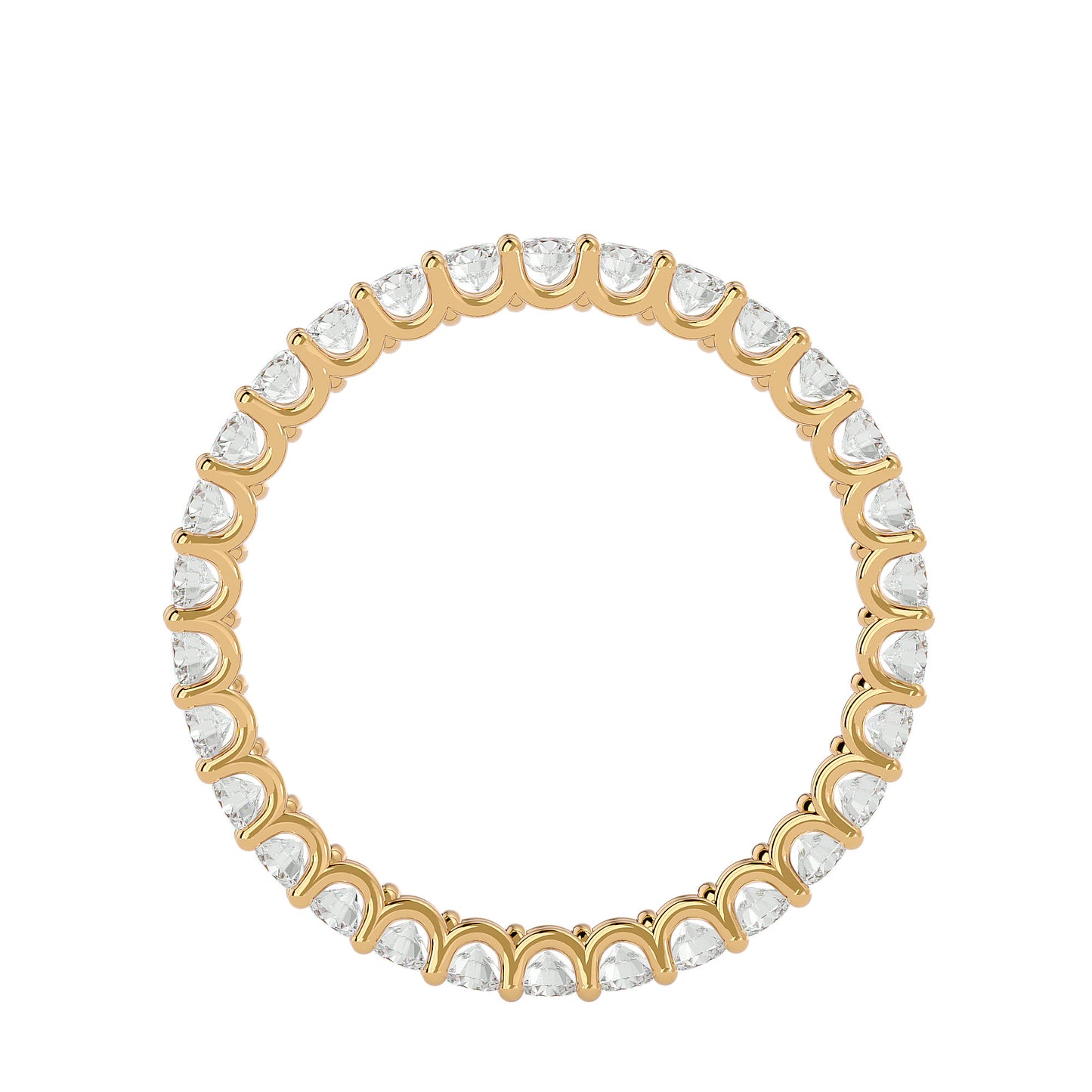 "U" Prong Eternity Diamond Ring