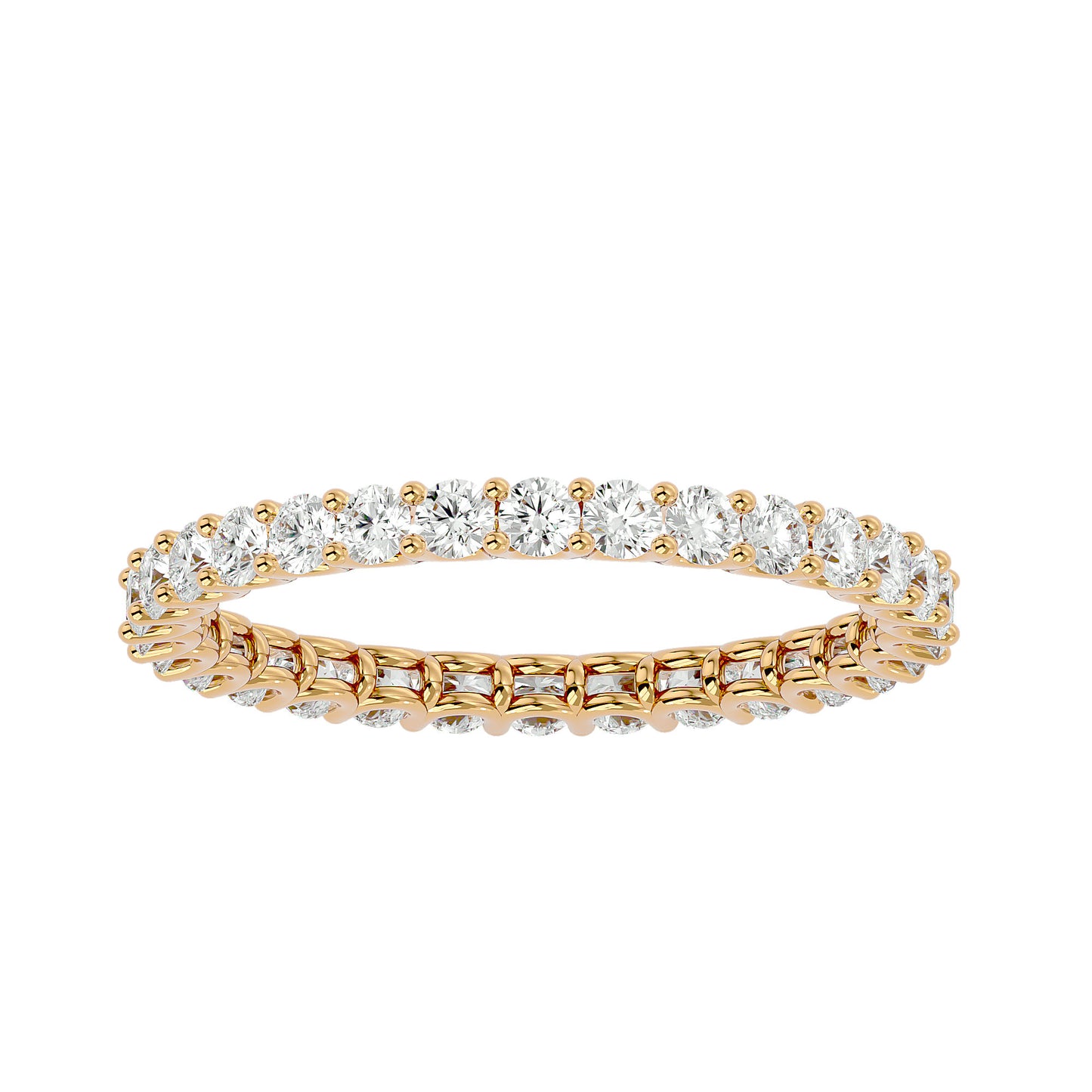 "U" Prong Eternity Diamond Ring