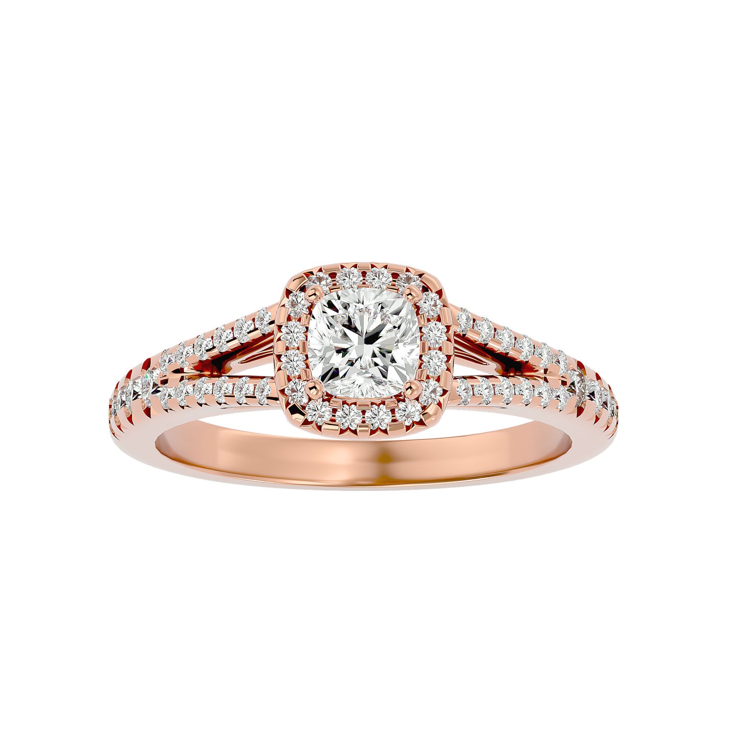 Bailey halo diamond engagement ring