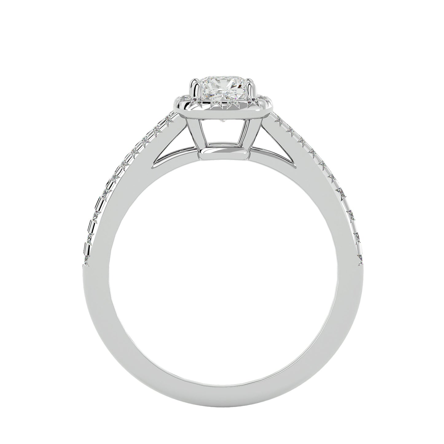 Bailey halo diamond engagement ring