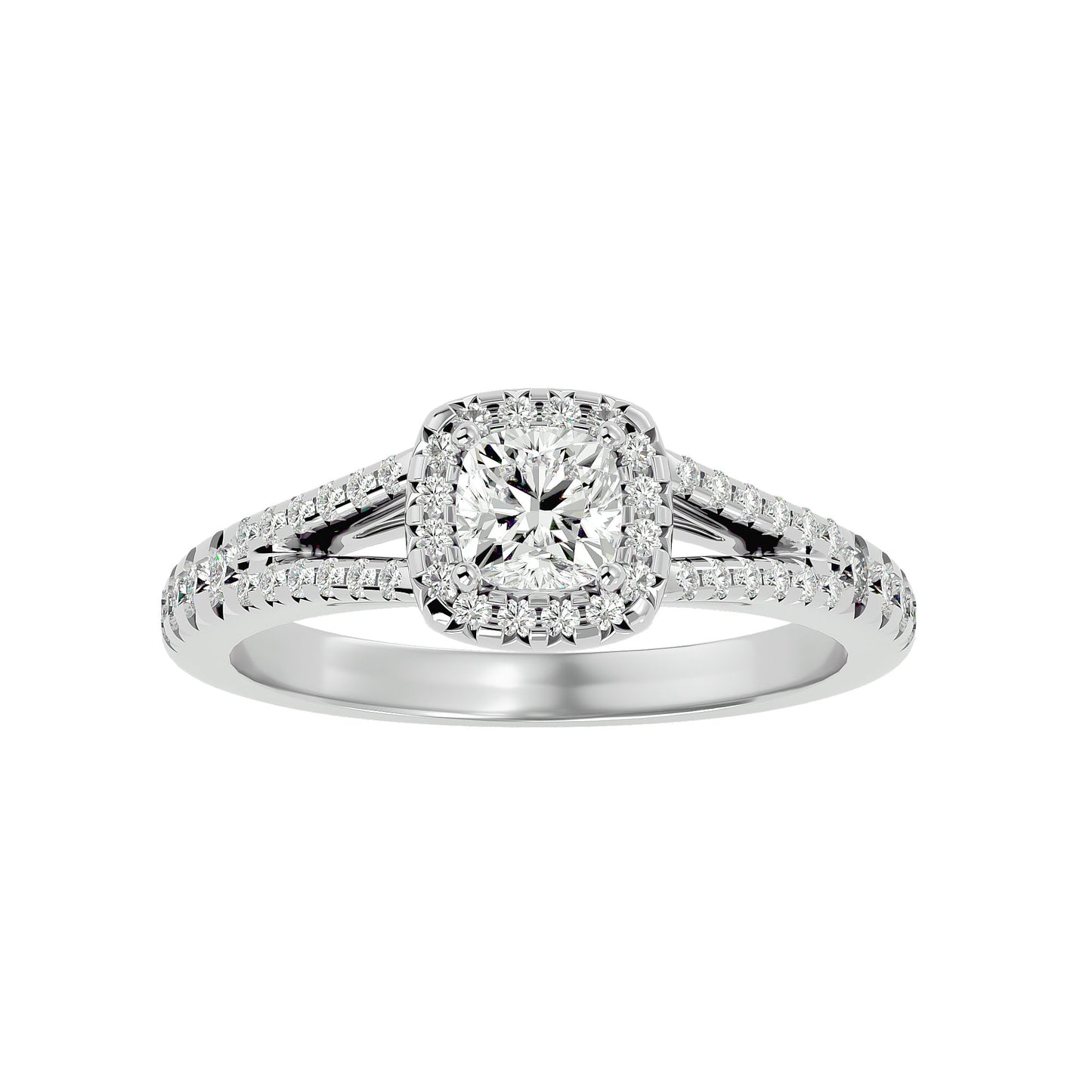 Bailey halo diamond engagement ring