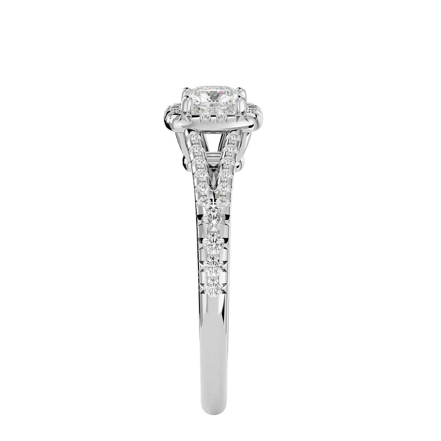 Bailey halo diamond engagement ring