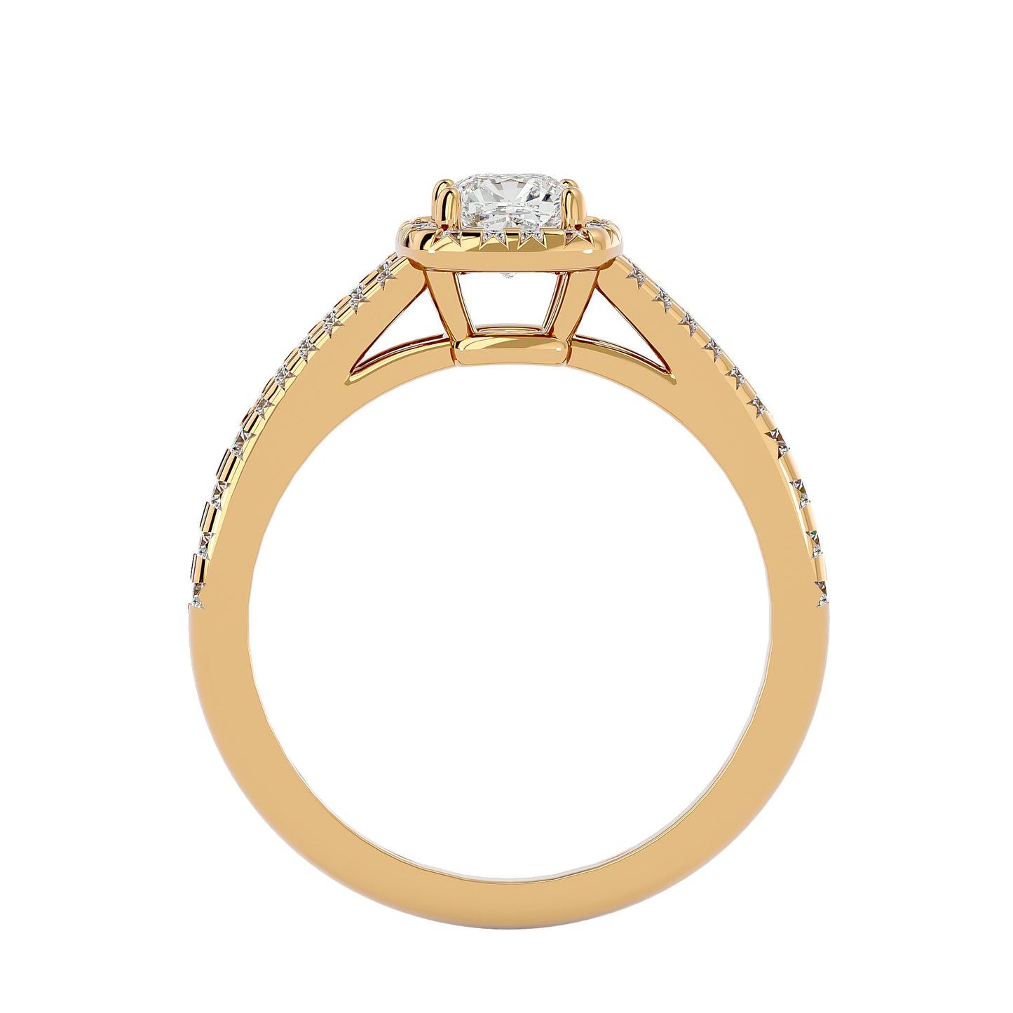 Bailey halo diamond engagement ring