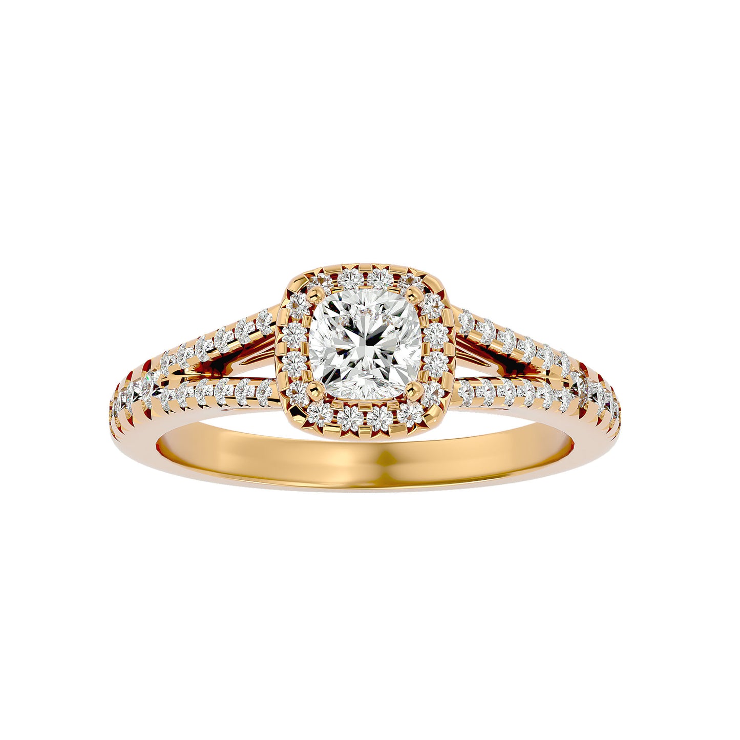 Bailey halo diamond engagement ring