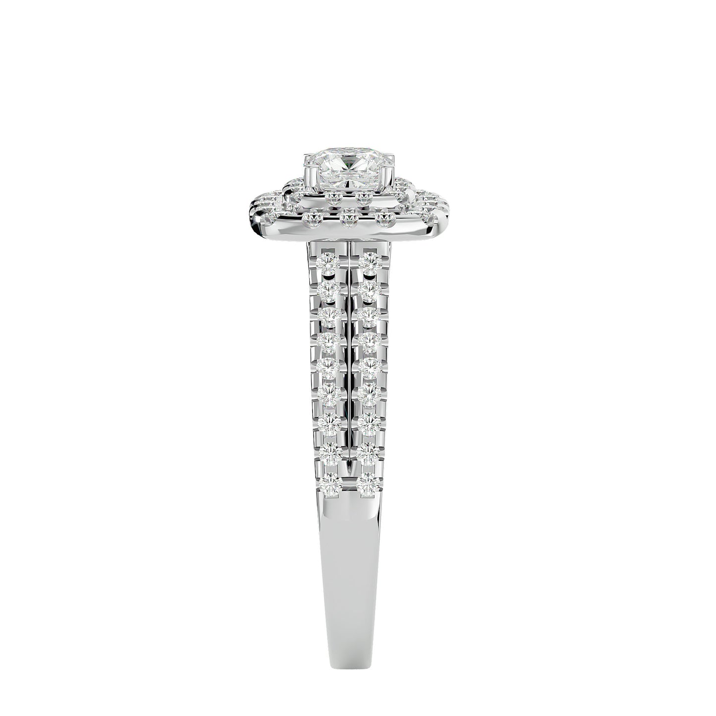 Bea Double halo diamond engagement ring