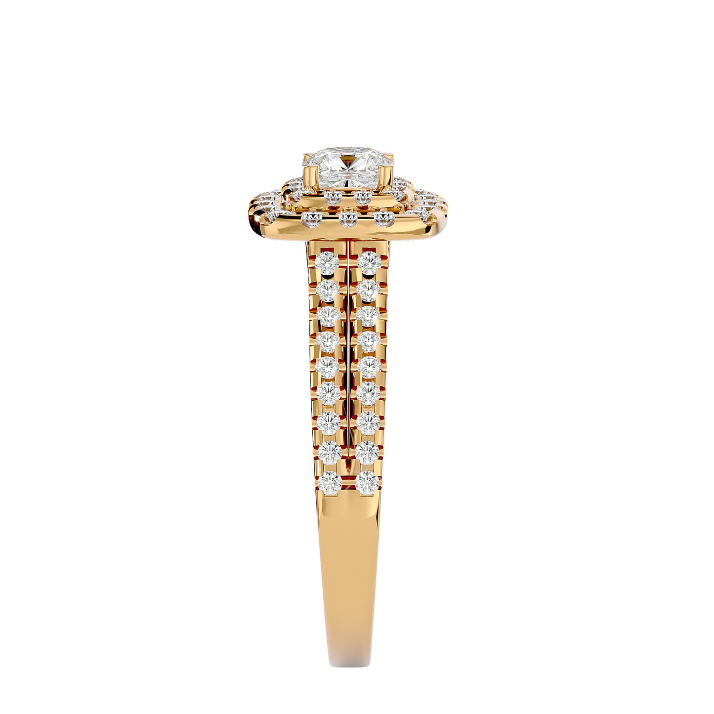 Bea Double halo diamond engagement ring