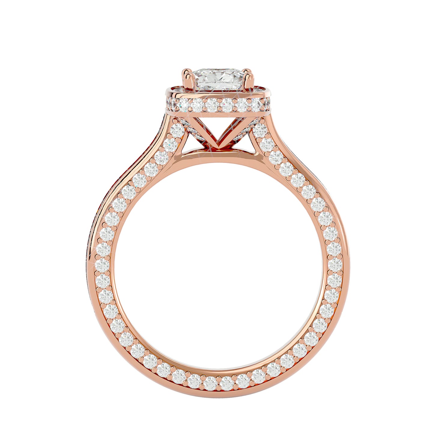 Bonnie halo diamond engagement ring