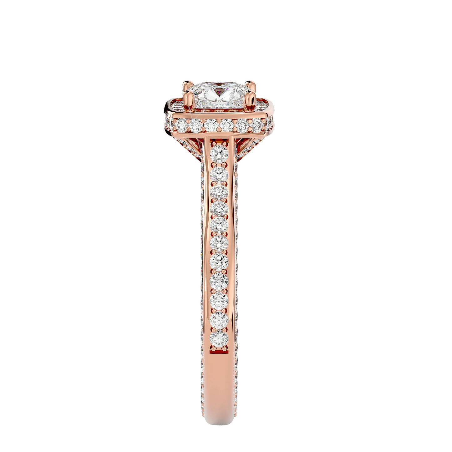 Bonnie halo diamond engagement ring